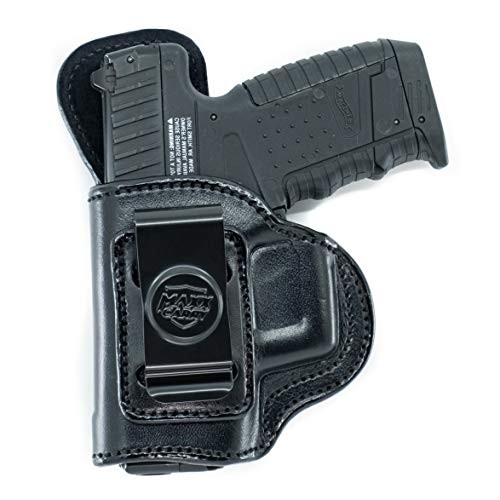 Maxx Carry IWB Leather Gun Holster Compatible with Glock 43, 43X 9mm Maxx Carry IWB Leather Gun Holster Compatible with Glock 43, 43X 9mm