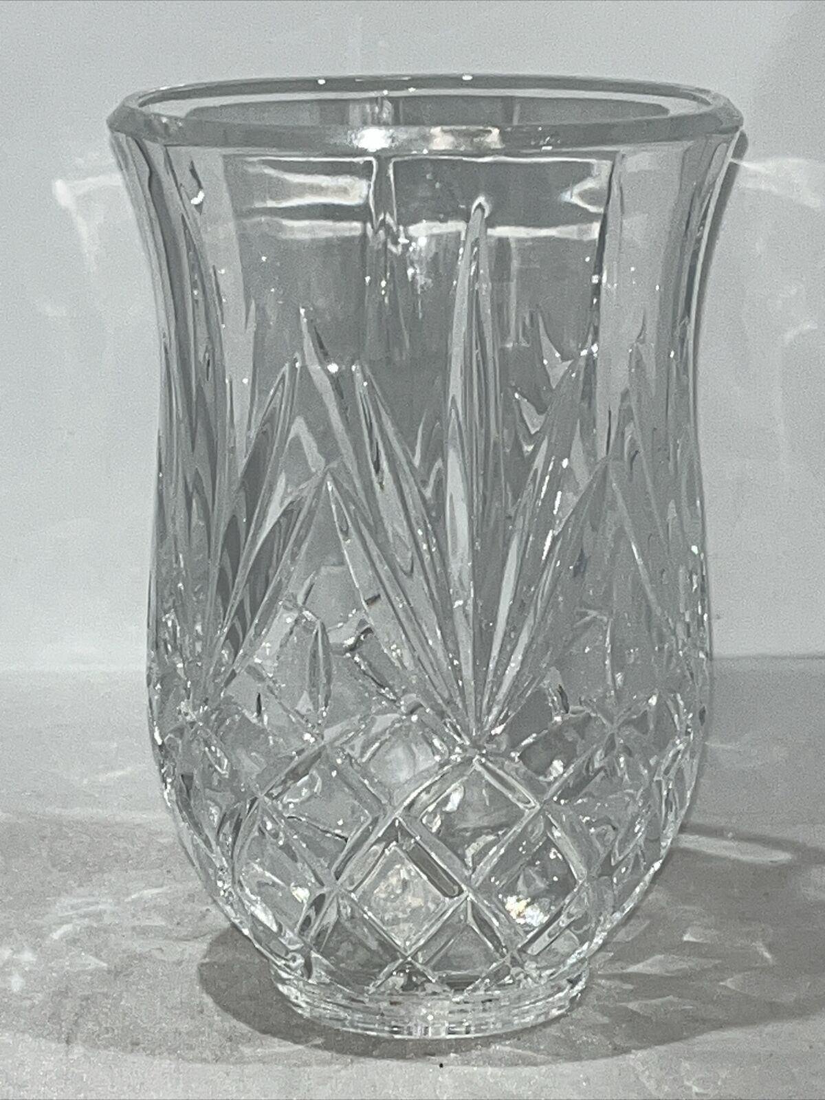 Shannon By Godinger Lead Crystal Hurricane Candle Shade 6.5\