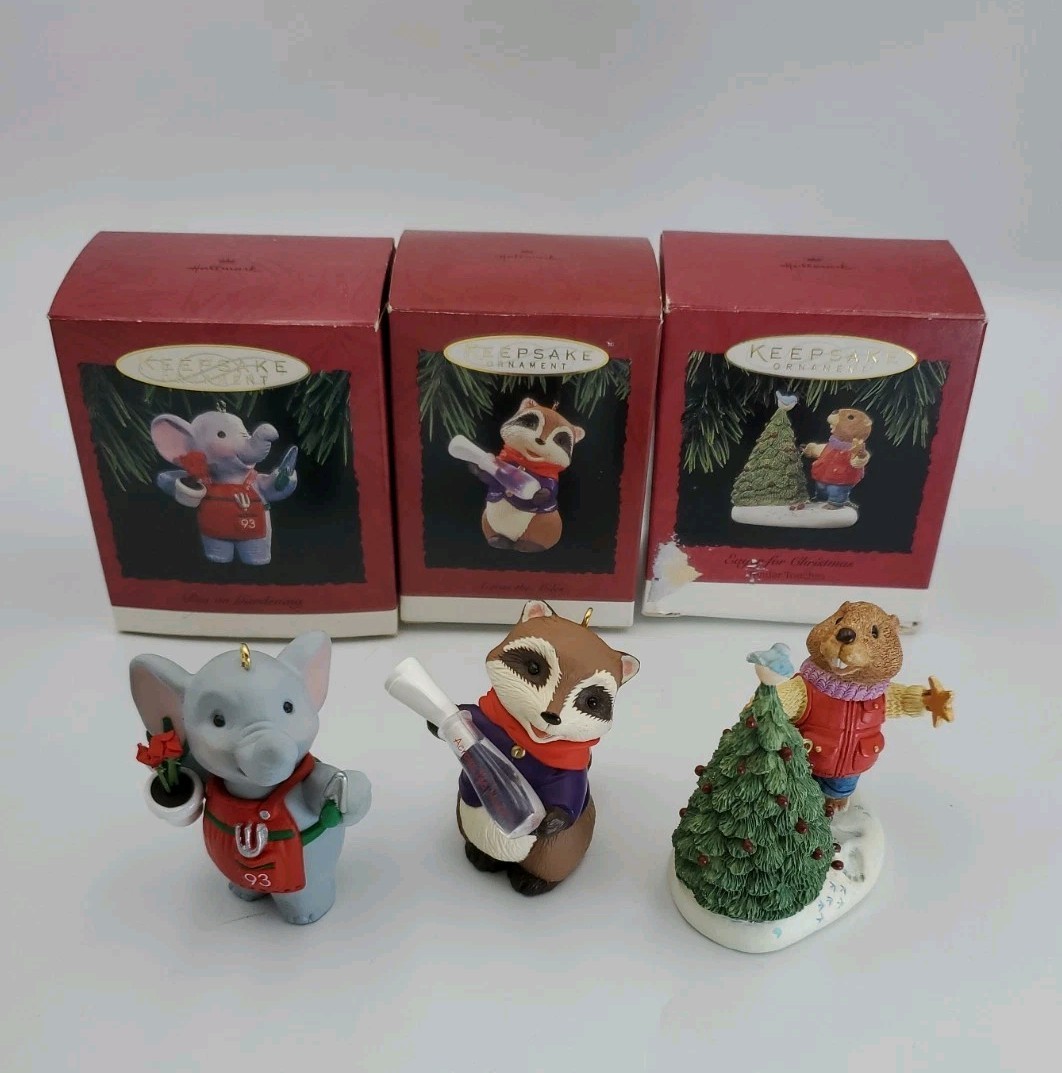Vintage Hallmark Keepsake Christmas Ornaments Lot of 3