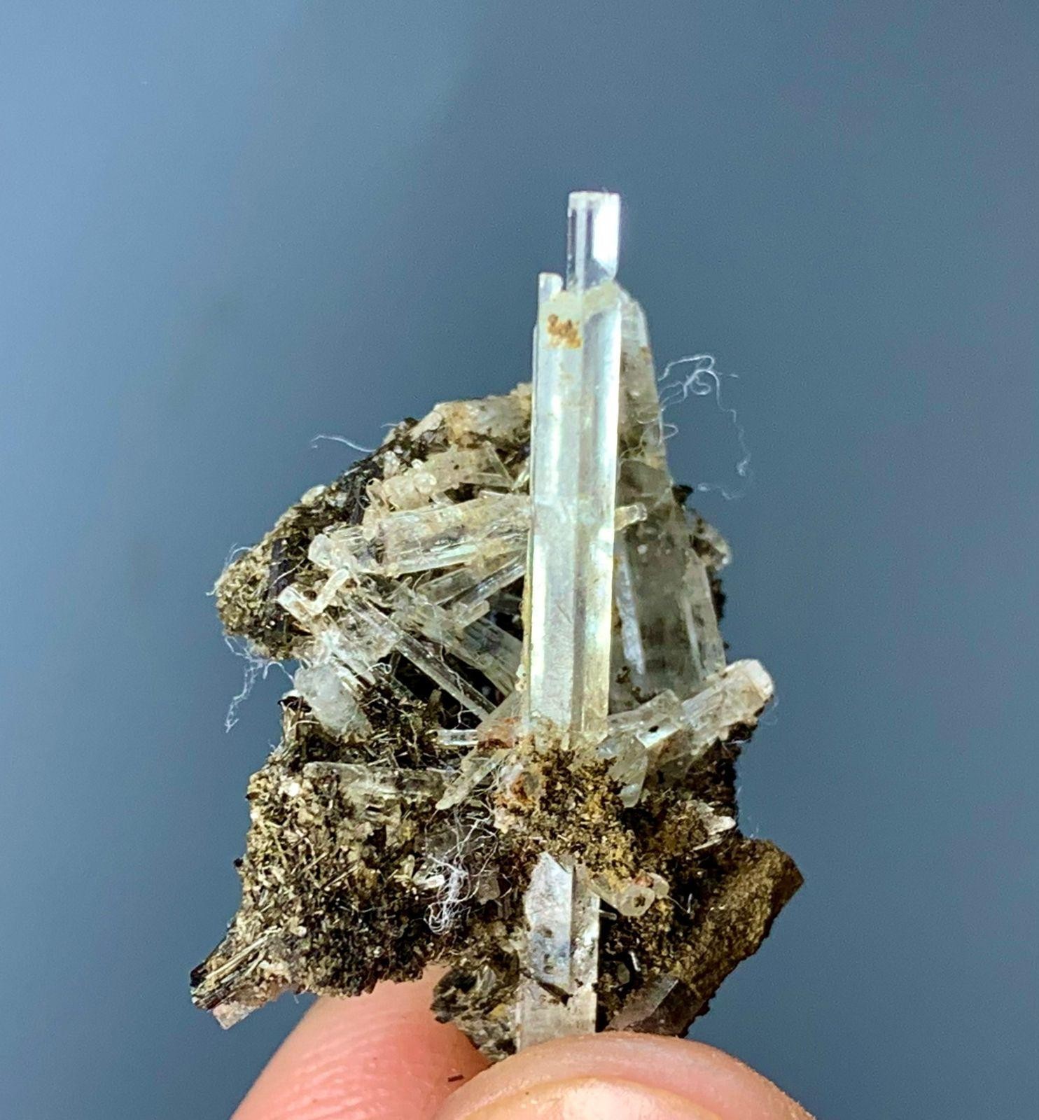 15 Carat Aquamarine Crystal Bunch Specimen From Skardu Pakistan 