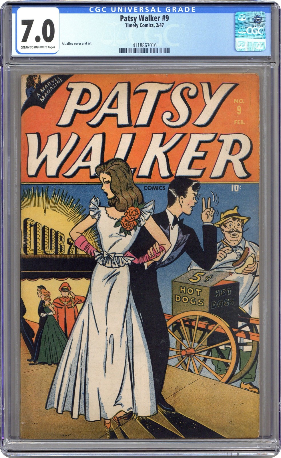 Patsy Walker #9 CGC 7.0 1946 4118867016