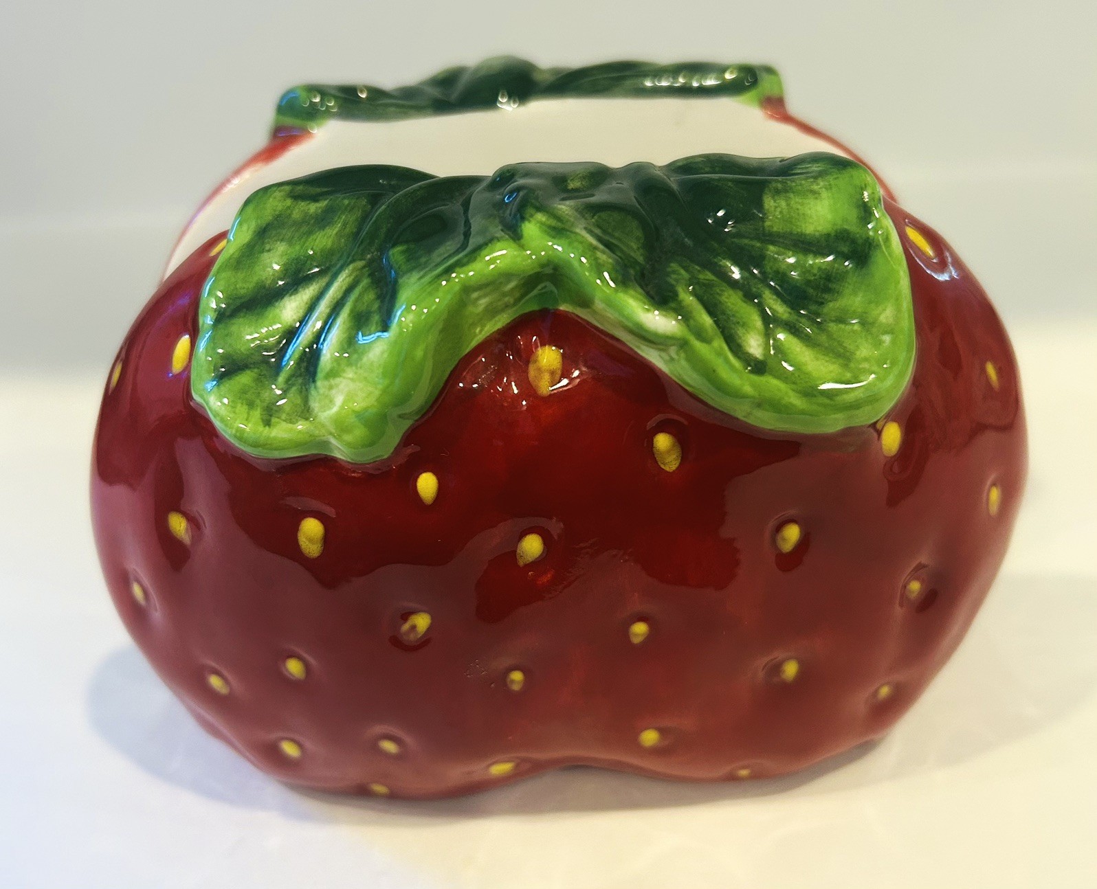 Vintage Casa Vero by Ack Handpainted Strawberry Napkin Holder, Hard to Find