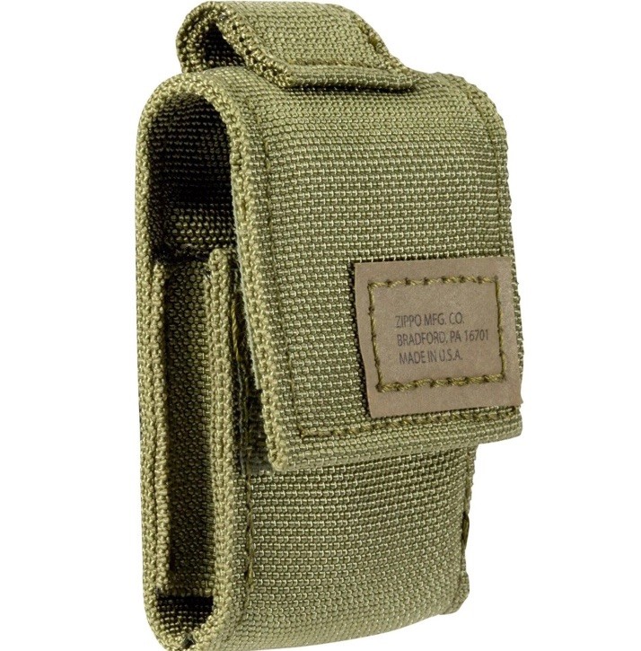Zippo Lighter Pouch OD Green Tactical Nylon Hook and Loop Closure 48402 Zippo Lighter Pouch OD Green Tactical Nylon Hook and Loop Closure 48402