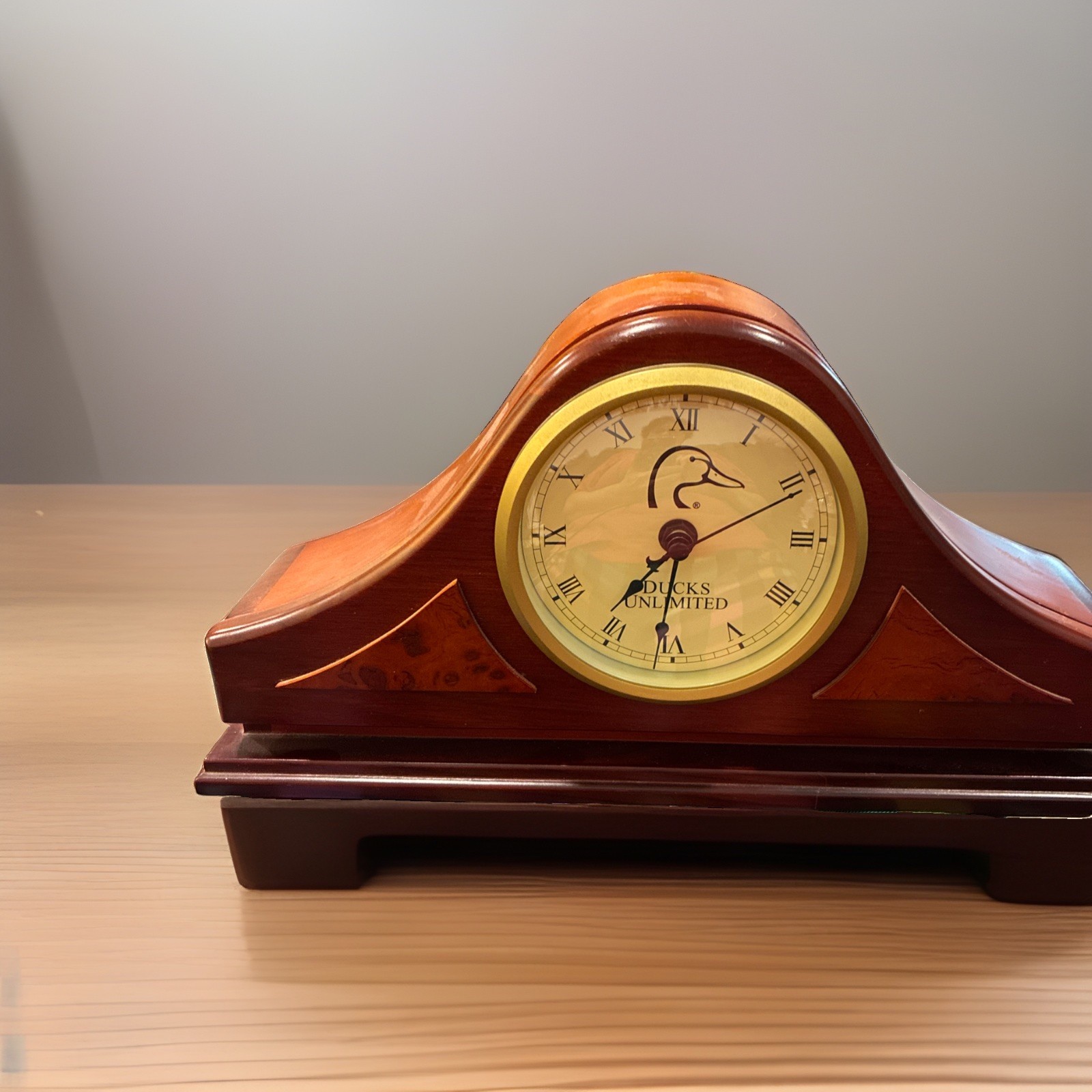 Vintage Pennington Ducks Unlimited Mantle Clock Working