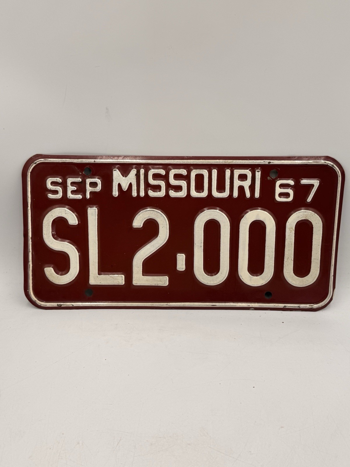 Vintage 1967 Missouri License Plate Vintage 1967 Missouri License Plate