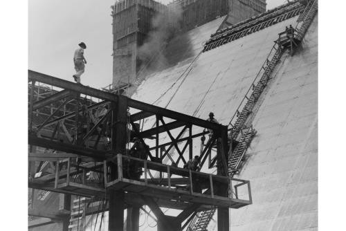 Knoxville Tennessee Norris Dam Construction Workers 1930s Dam Building