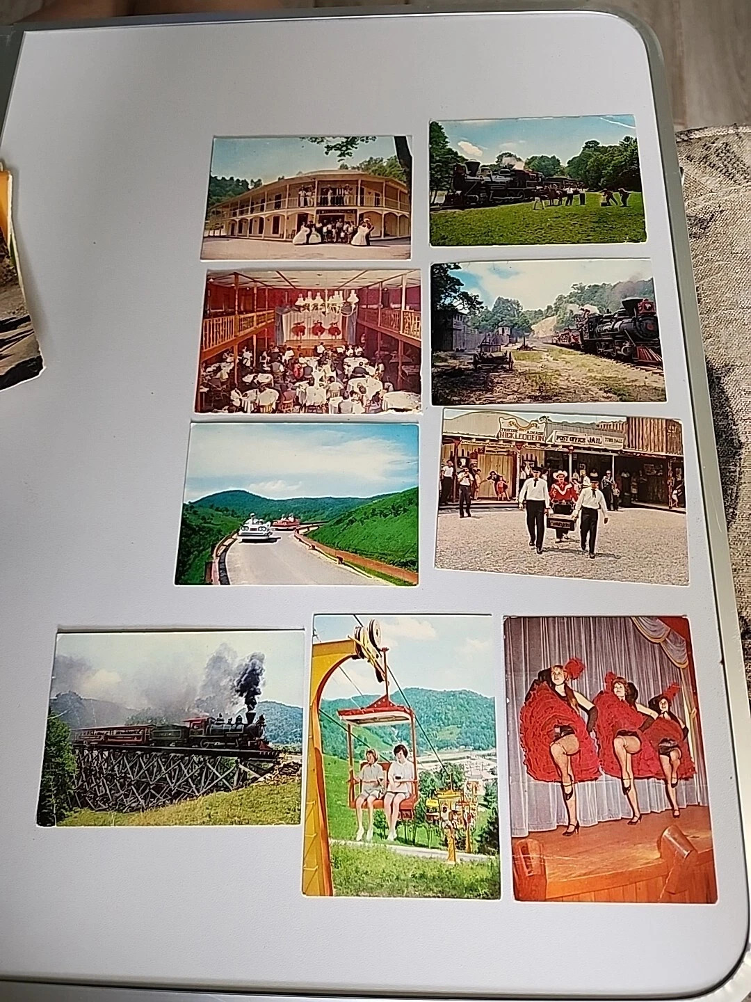 1960s North Carolina Souvenir Mini Picture Cards (9) Tweetsie Wild West Park