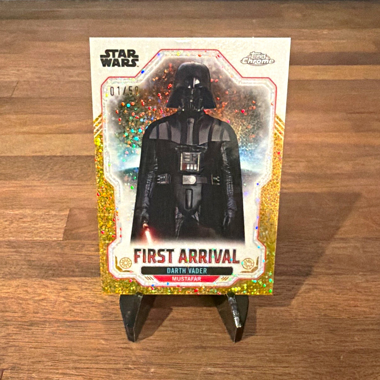 Topps 2024 Chrome Star Wars First Arrival FA-15 Darth Vader Mustafar 01/50