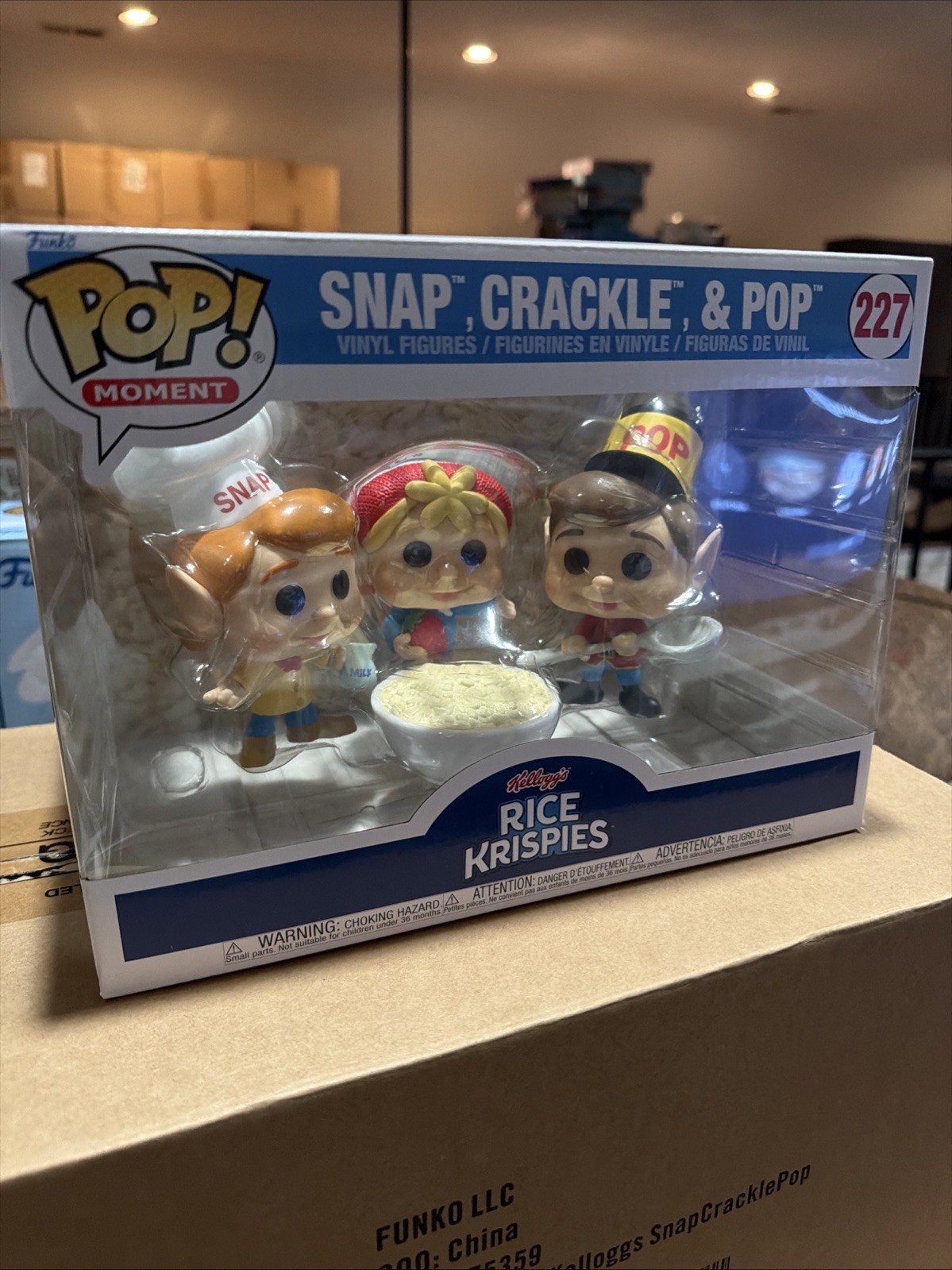 Funko Pop Moment: Kellogg's Rice Krispies, Snap, Crackle, & Pop Figurines New