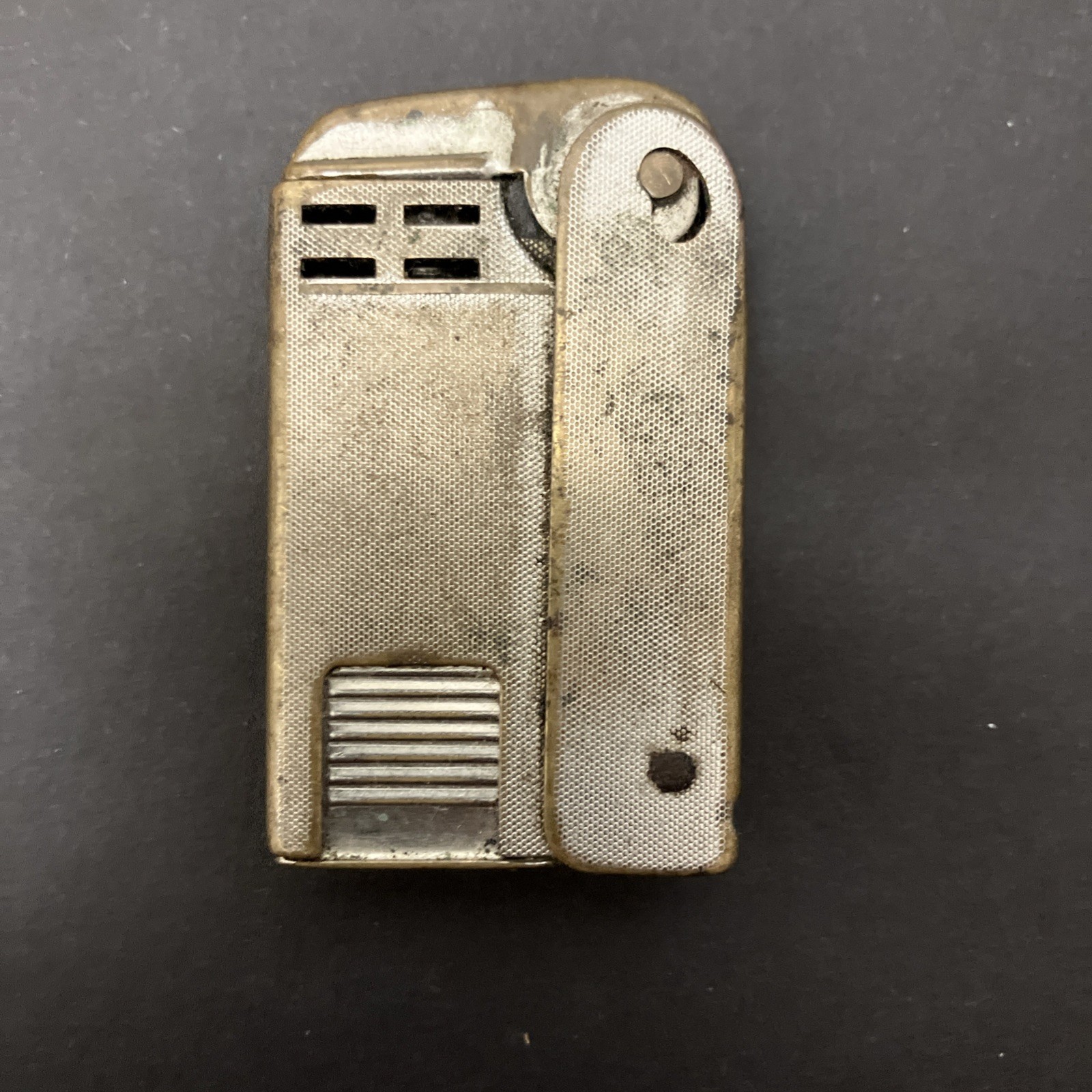 Vintage Regens Stormliter Side-Squeeze Pocket Lighter – Made in USA Untested