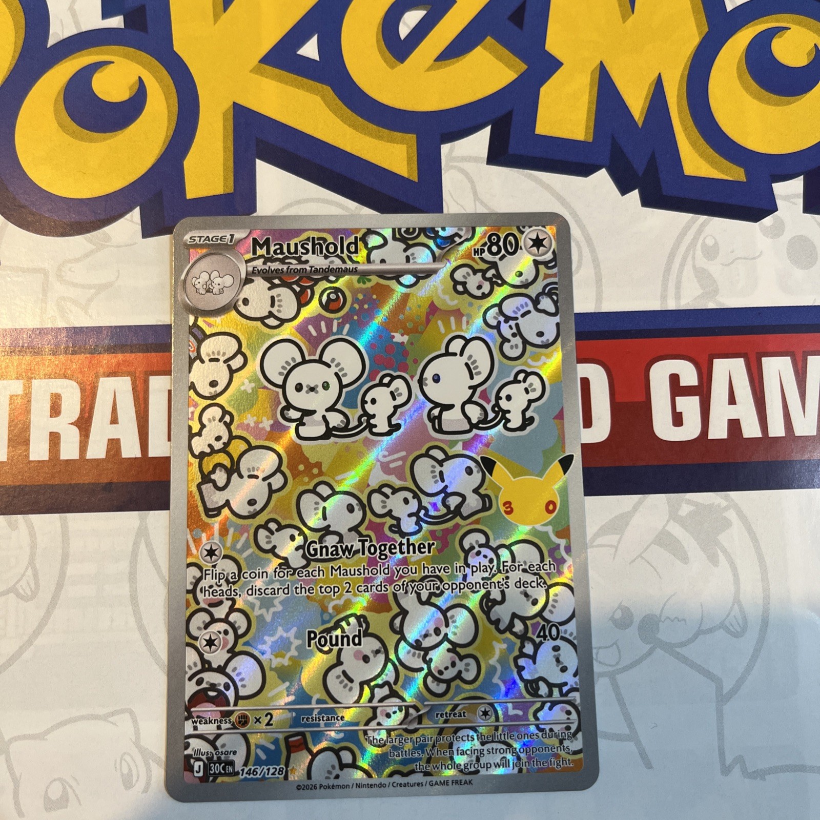 Pokemon 30th Celebration Maushold IR 146/128