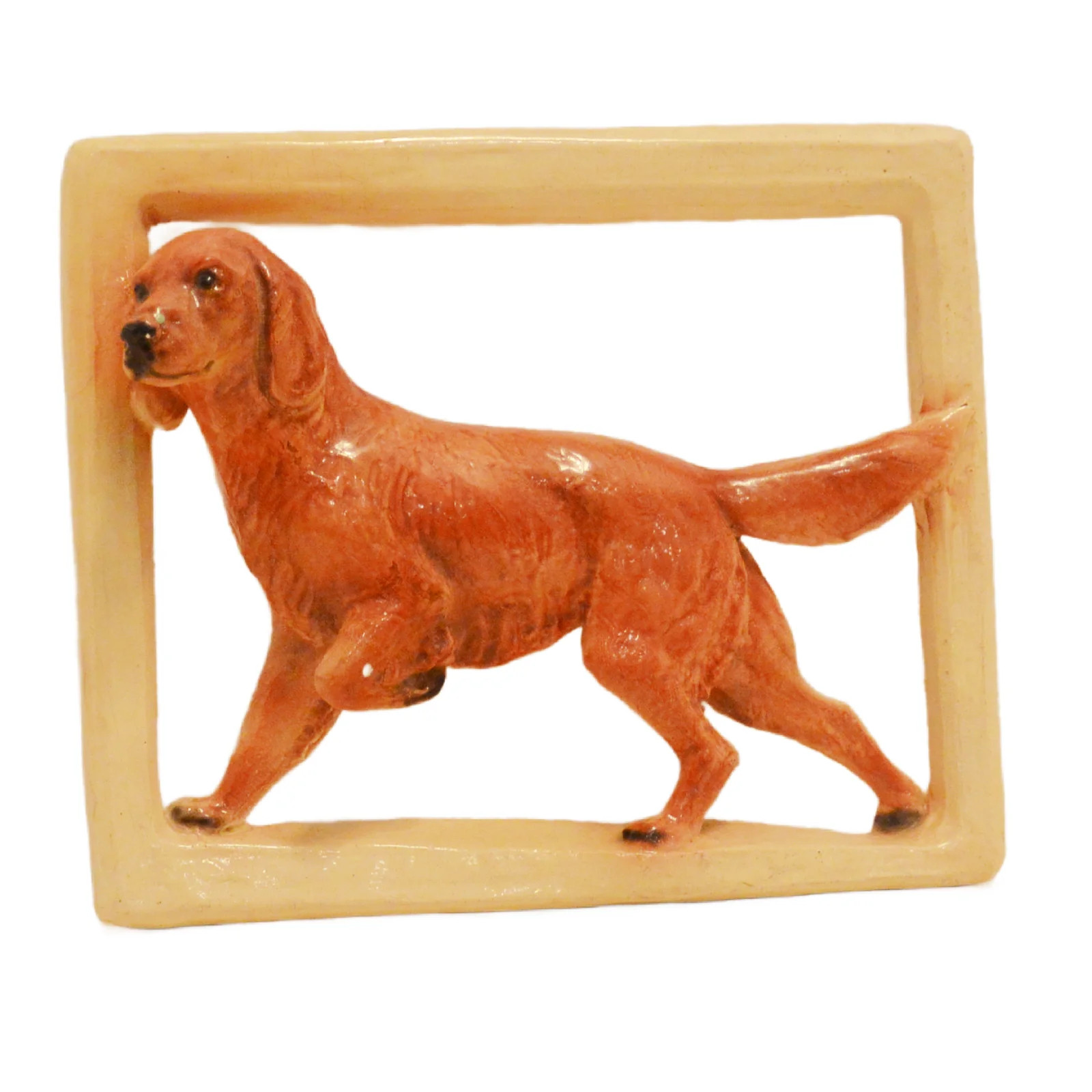 Mortens Studio Golden Retriever Dog Wall Plaque Vintage Chicago Ceramic Mortens Studio Golden Retriever Dog Wall Plaque Vintage Chicago Ceramic