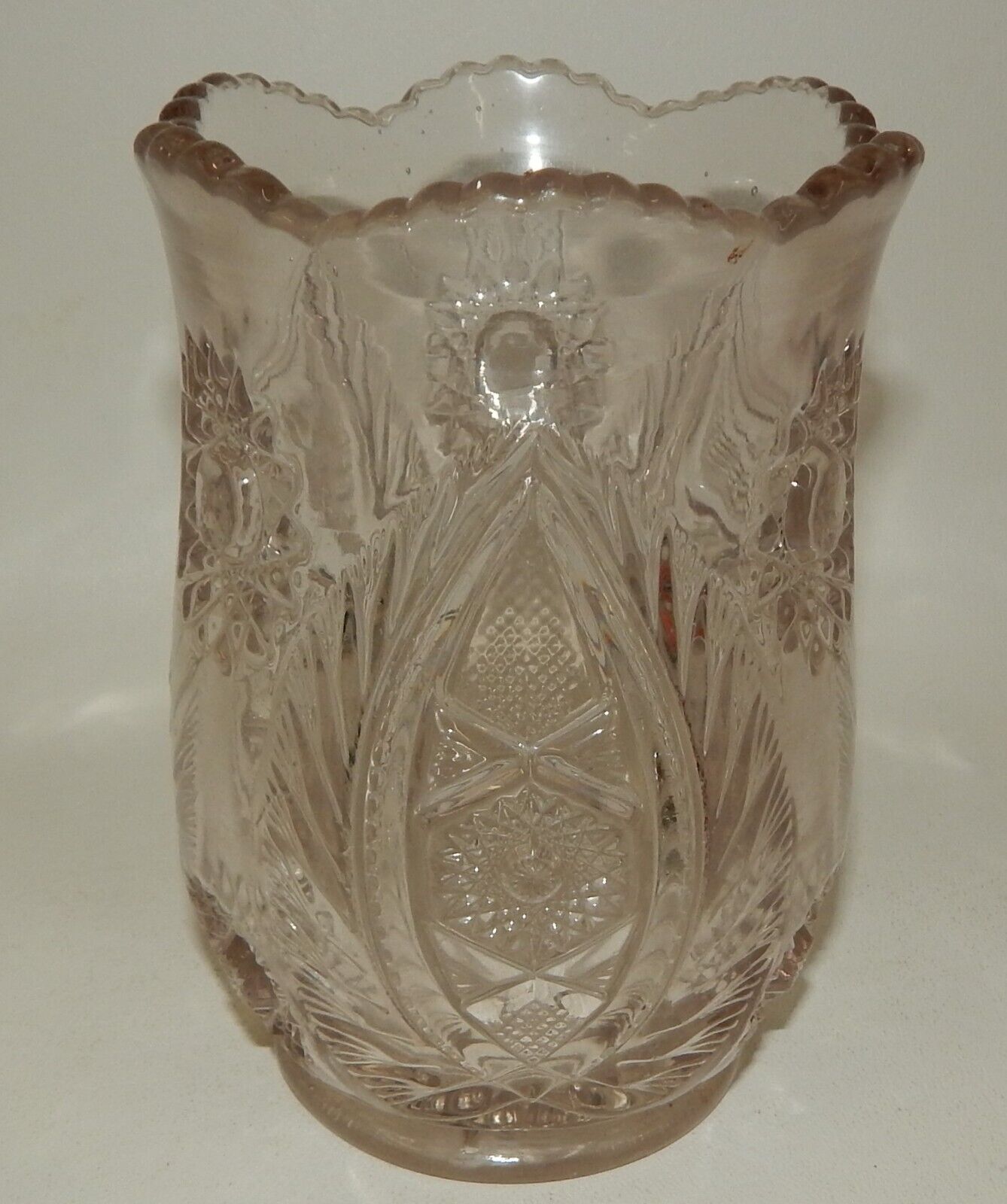 EAPG Early American Pressed Glass Fancy Celery Vase