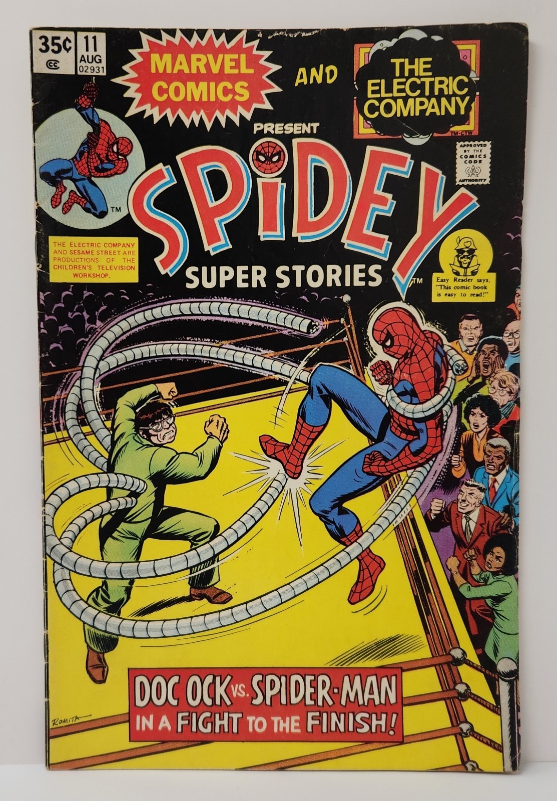 SPIDEY SUPER STORIES # 11 1st BLACK SPIDER-WOMAN 1975 Marvel ELECTRIC COMPANY