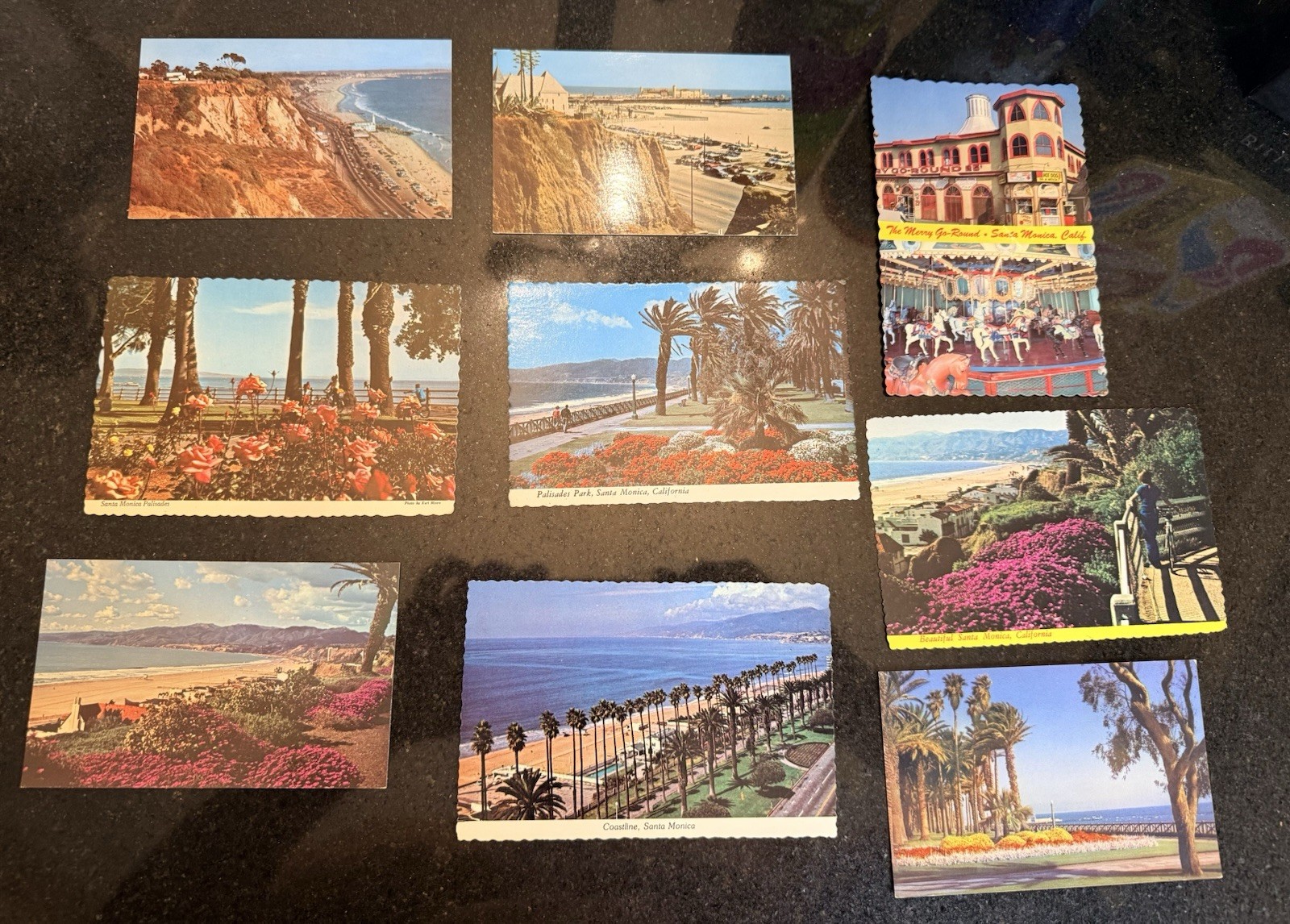 Lot Of 9 VTG Santa Monica California Post Cards 60s - 70s Unused 