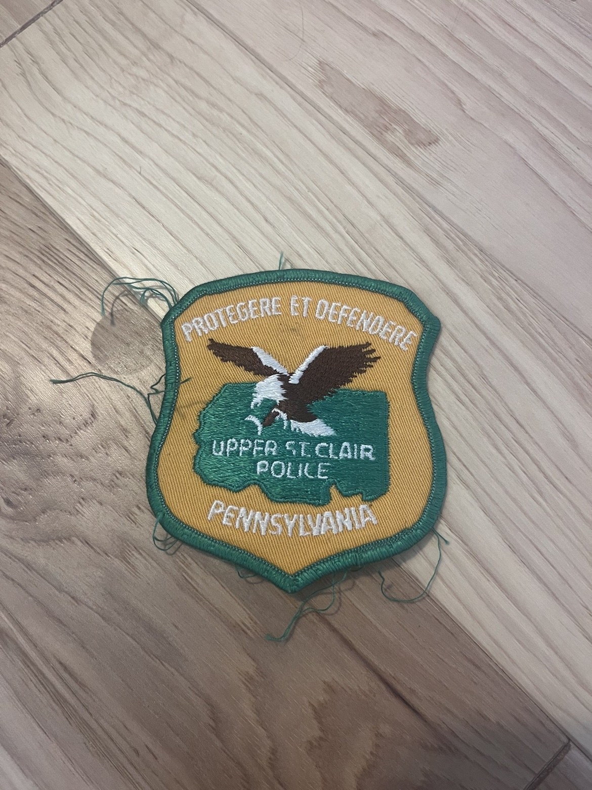 Vintage Upper St Clair Police Pennsylvania Embroidered Patch Eagle Shield