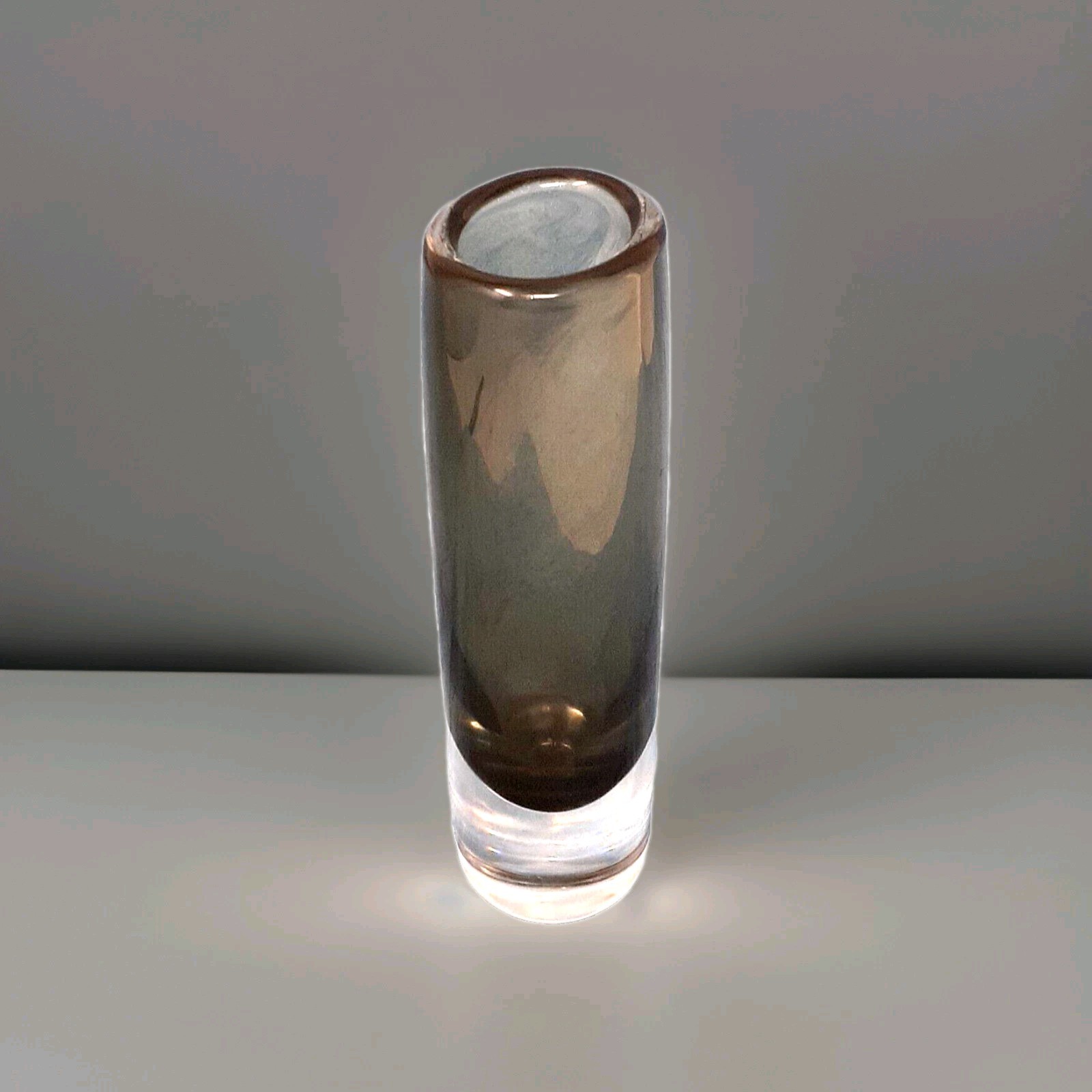 1950\'s Orrefors Sven Palmquist Art Glass Smoke Gray Vase 8.5\