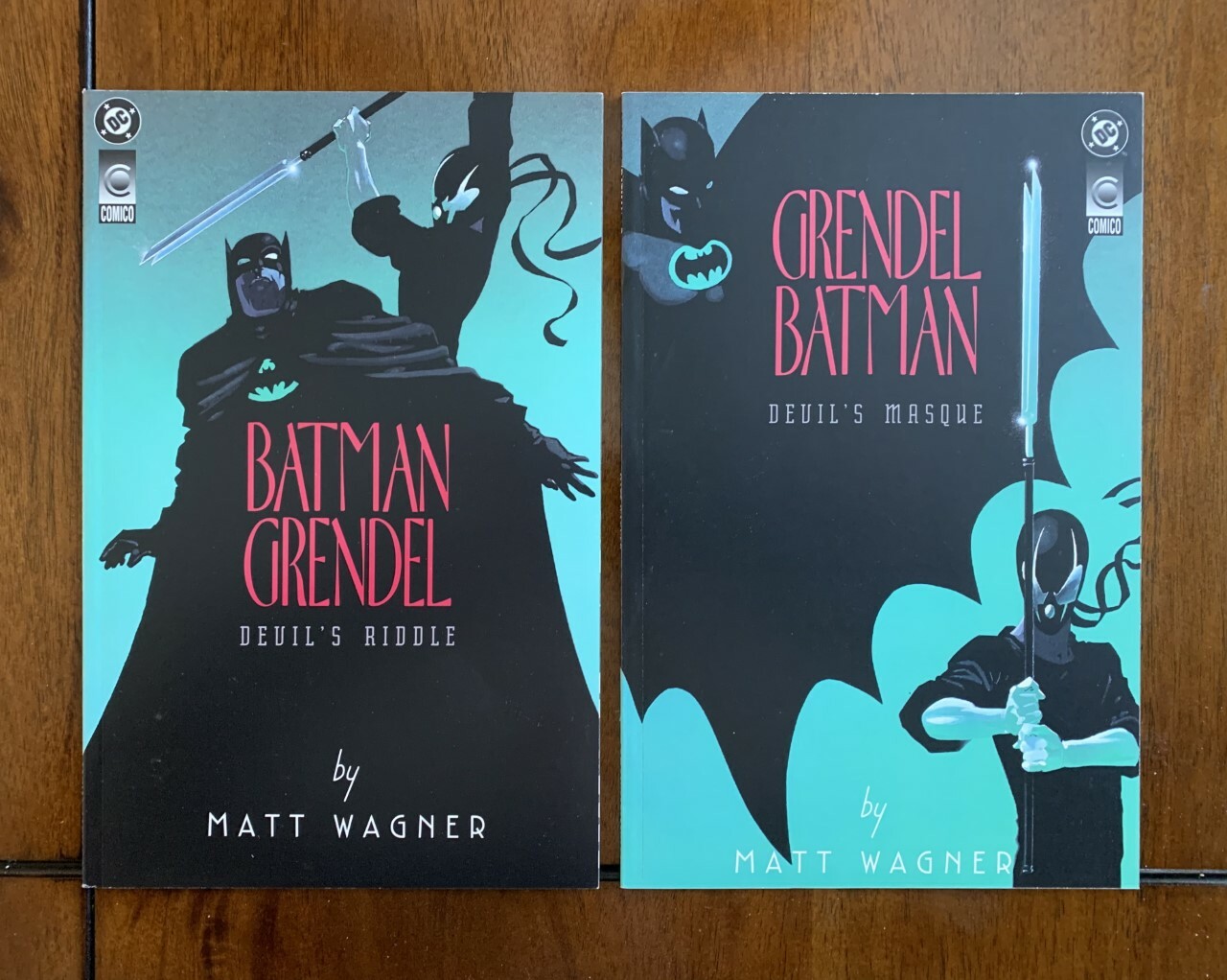 1993 DC/Comico, Batman/Grendel # 1 & # 2, TPB, Lot of 2, NM, BX52 1993 DC/Comico, Batman/Grendel # 1 & # 2, TPB, Lot of 2, NM, BX52