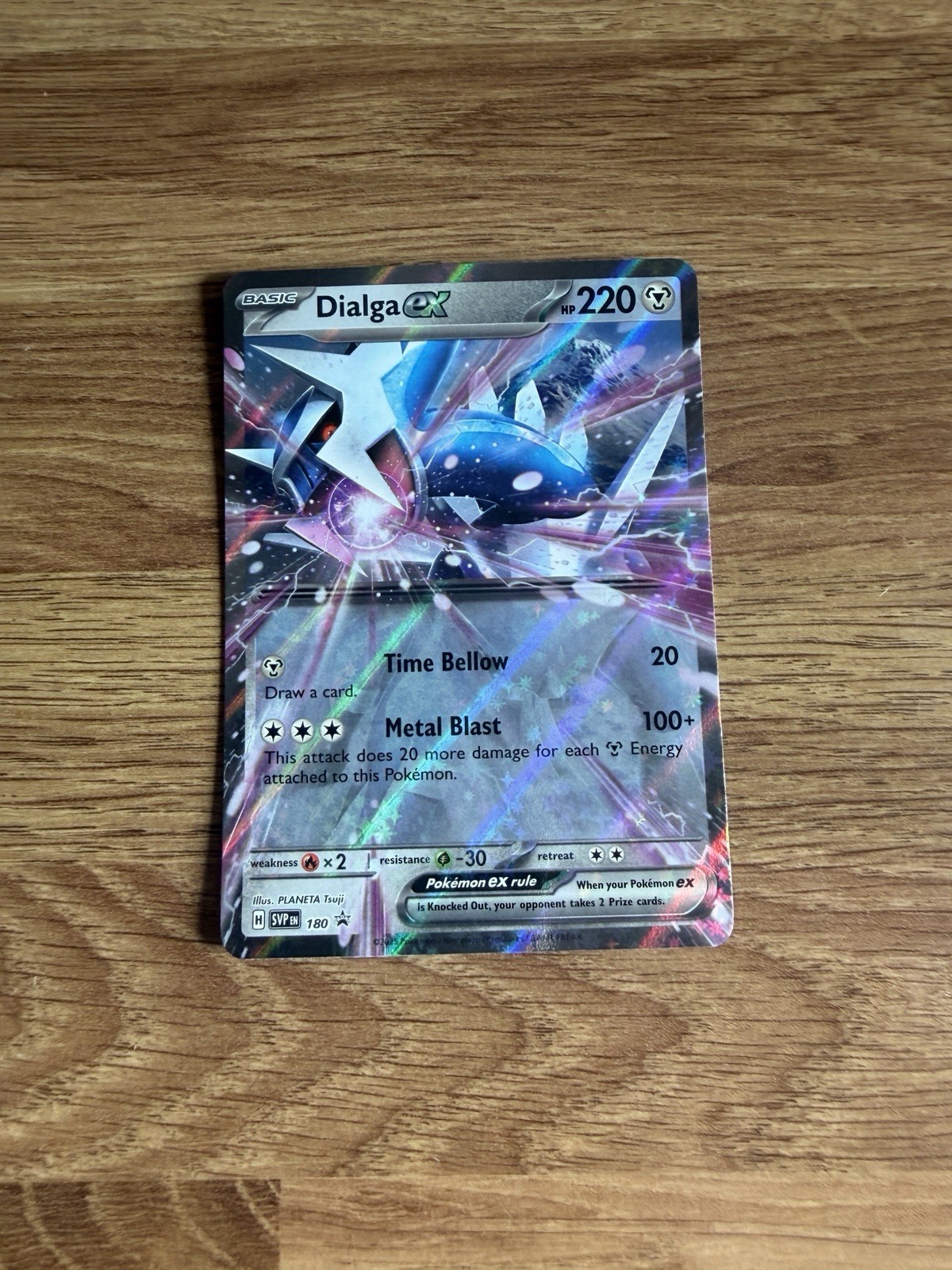 DIALGA EX 180 HOLO SCARLET & VIOLET PROMO NM