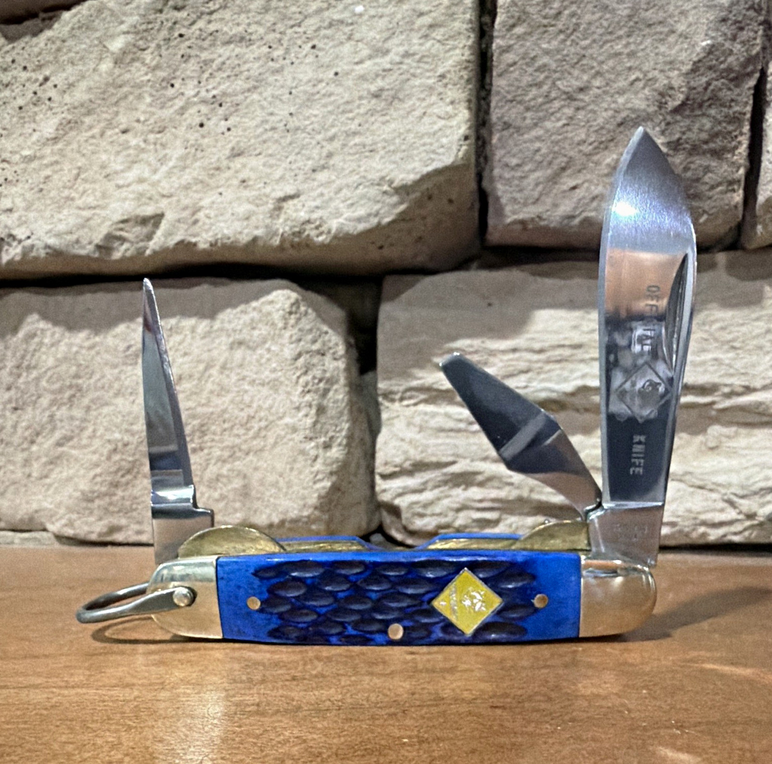 Boy Scouts Official Boy Scouts of America Folding Pocket Knife Blue Handle Boy Scouts Official Boy Scouts of America Folding Pocket Knife Blue Handle