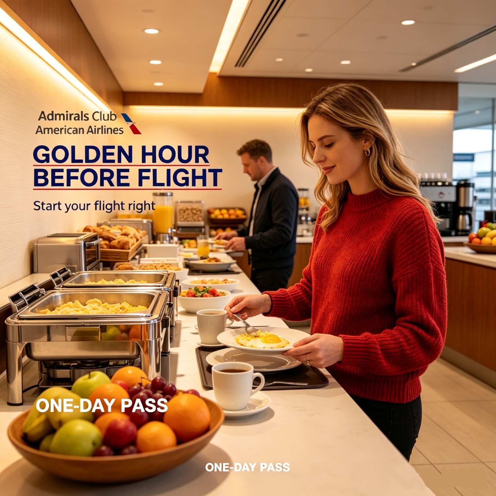 👚Admirals Club Pass👑One-Day Lounge Access🌭American Airlines🌮E-Delivery🍝