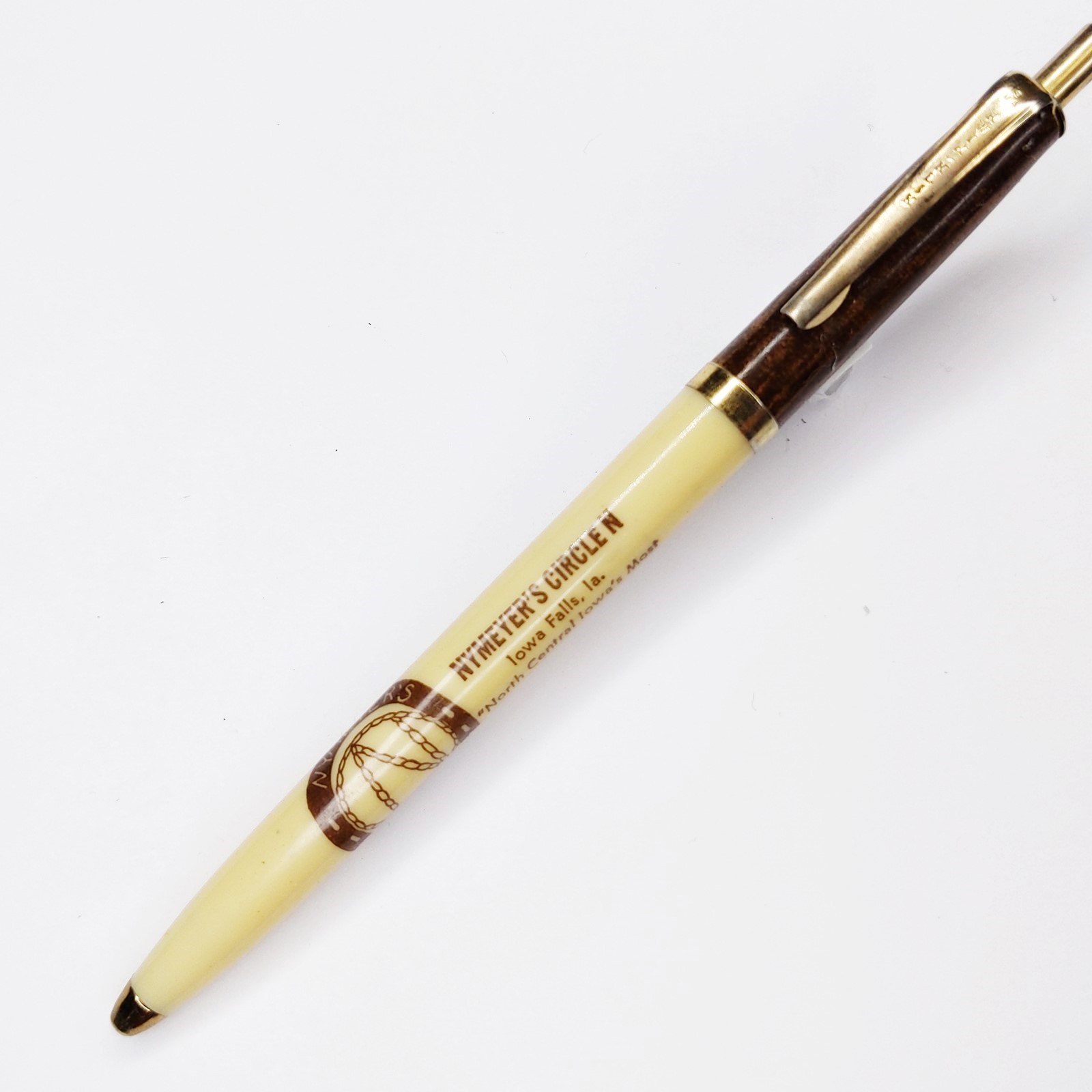c1960s Iowa Falls, Iowa Nymyer\'s Circle Western Store Advertising Pen Kwik IA G5