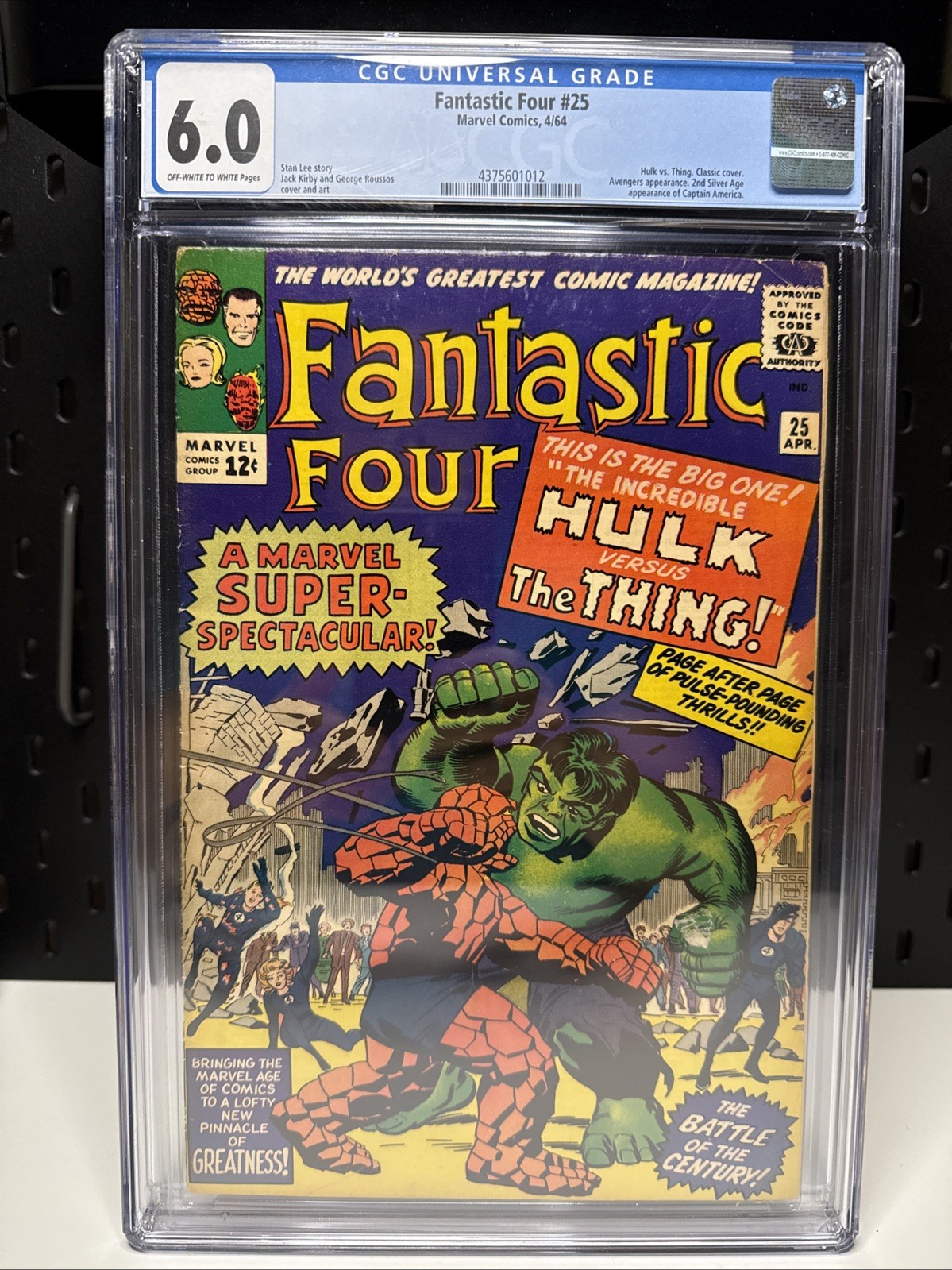 Fantastic Four #25 (Marvel Comics April 1964) 🔑 KEY ISSUE 🔥 CGC 6.0