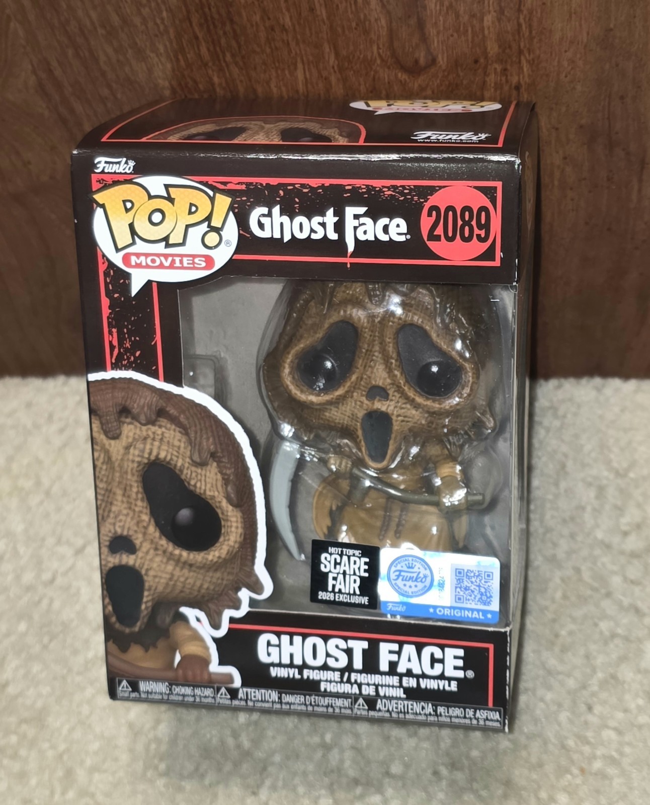 Ghost Face #2089 Scream 2026 Hot Topic Scare Fair Exclusive Funko w/Protector