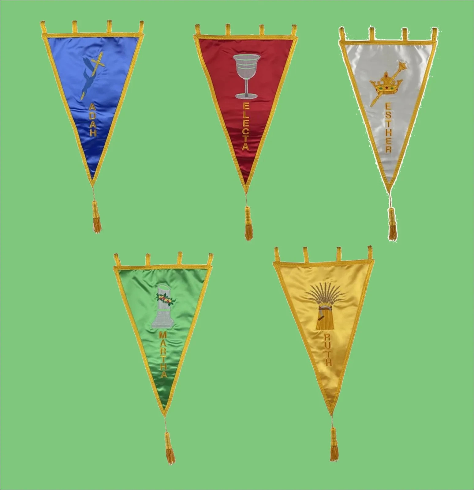 O.E.S. Pennant Station Banners - Set of 5 O.E.S. Pennant Station Banners - Set of 5