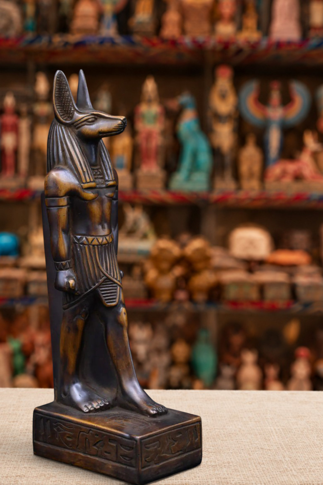 Brown Egyptian Anubis Statue Ancient Egypt God of Mummification