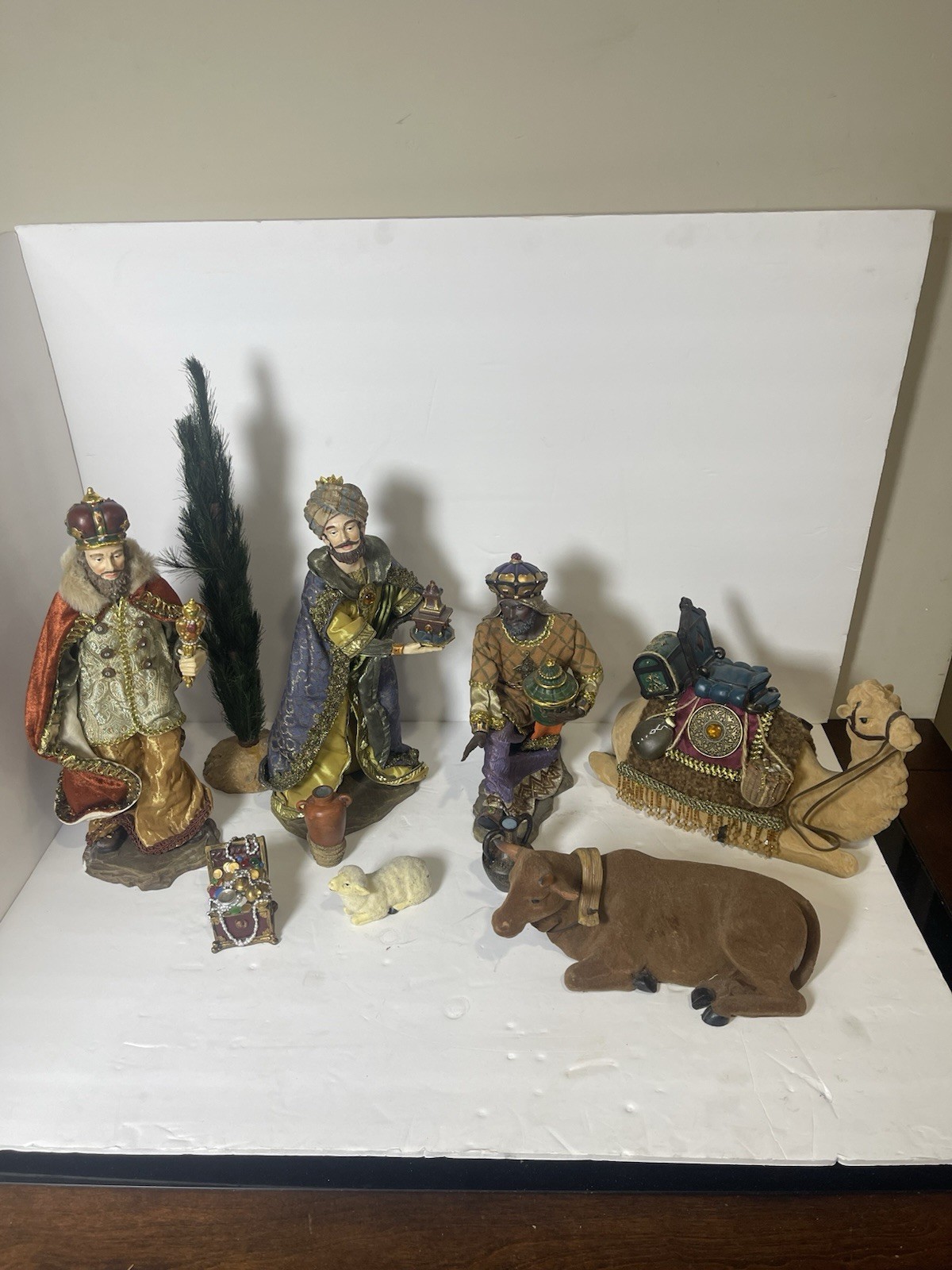 Kirkland Signature Nativity Large 562001 Costco Set Hand Painted Incomplete