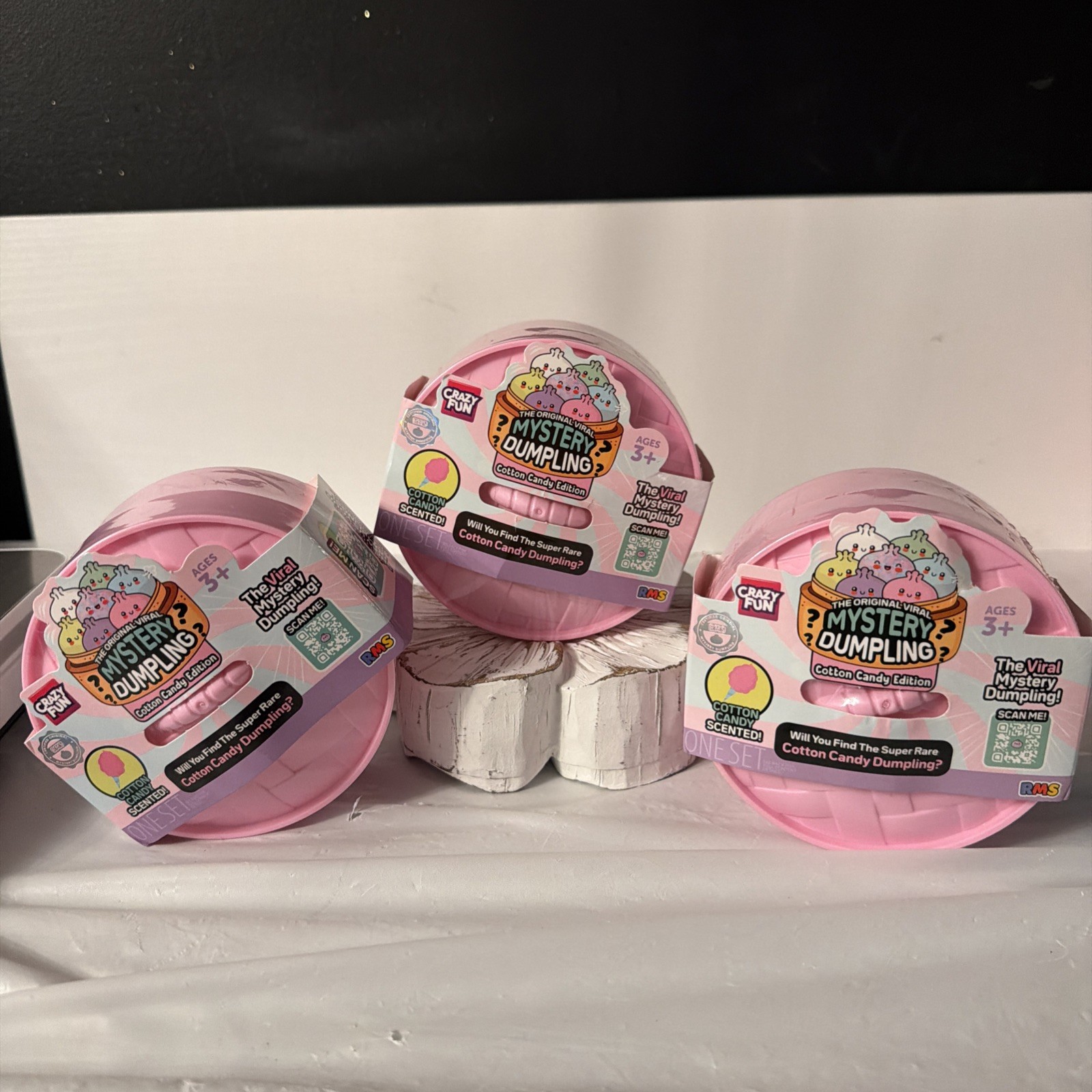 RMS Crazy Fun Original Mystery Dumpling Cotton Candy Edition Set Of 3