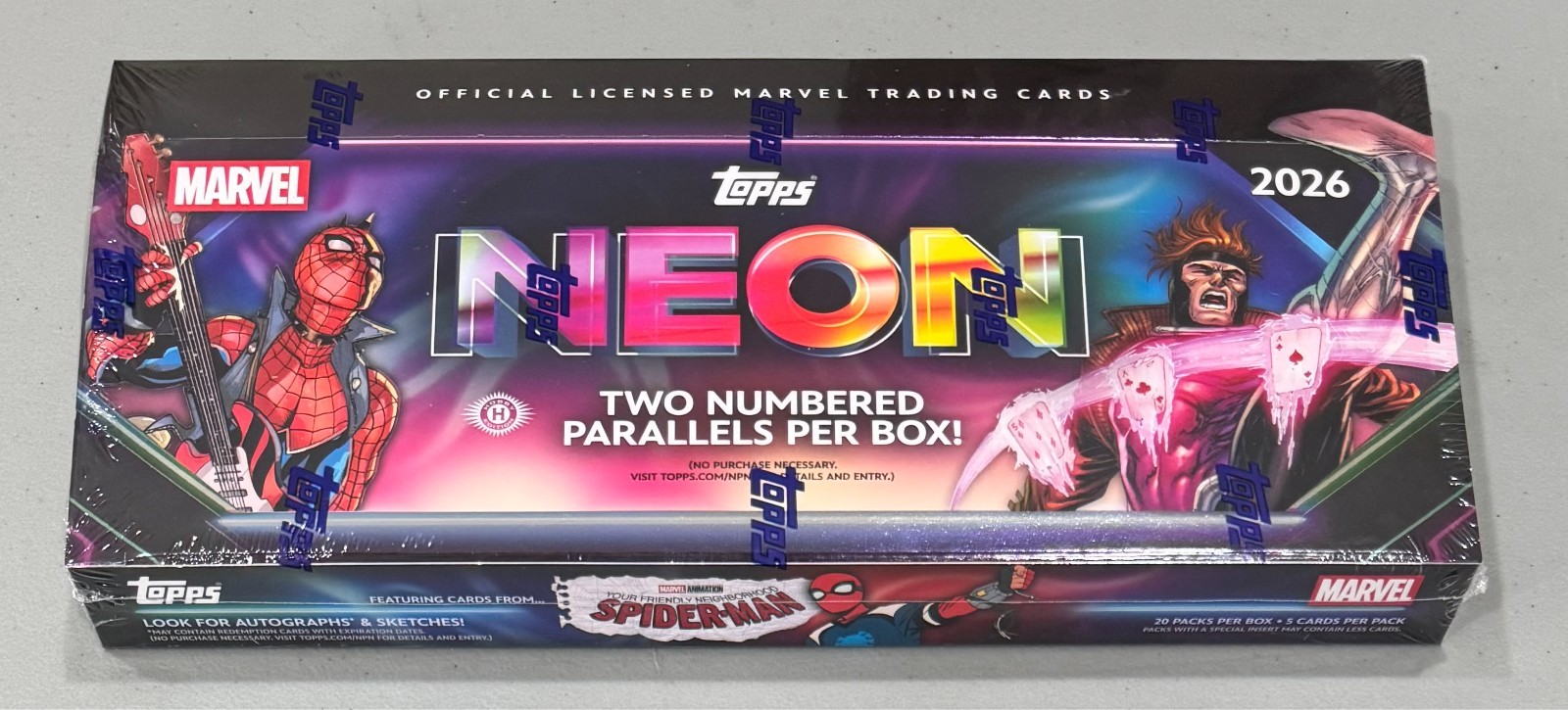 2026 TOPPS NEON MARVEL HOBBY BOX - FACTORY SEALED - In Hand - Fast Ship 2026 TOPPS NEON MARVEL HOBBY BOX - FACTORY SEALED - In Hand - Fast Ship