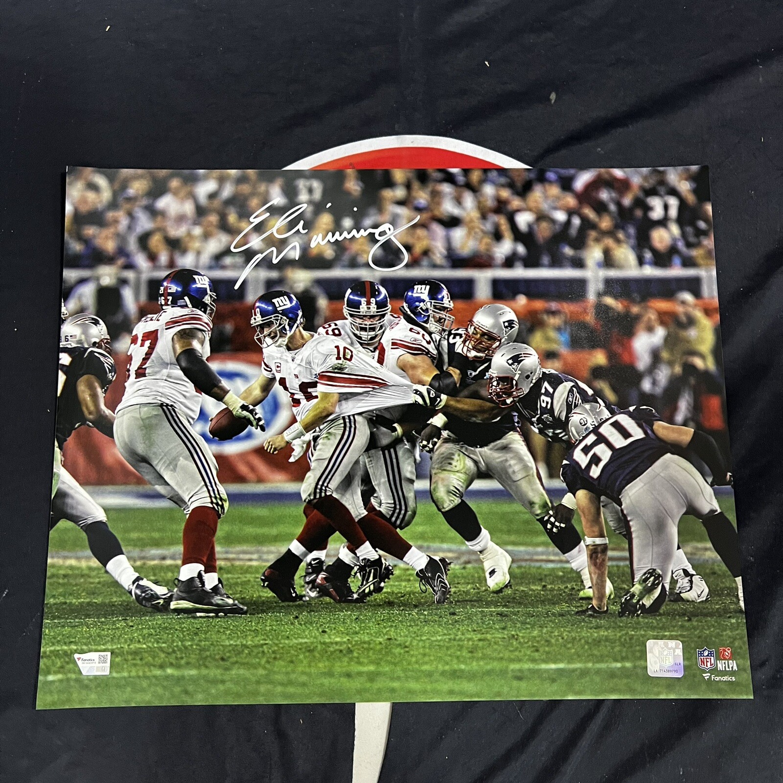 Eli Manning New York Giants Throw Signed 16X20 Picture Fanatics