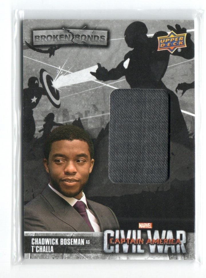 Captain America Civil War 2016 Marvel Relic BB-TC Chadwick Boseman as T\'Challa