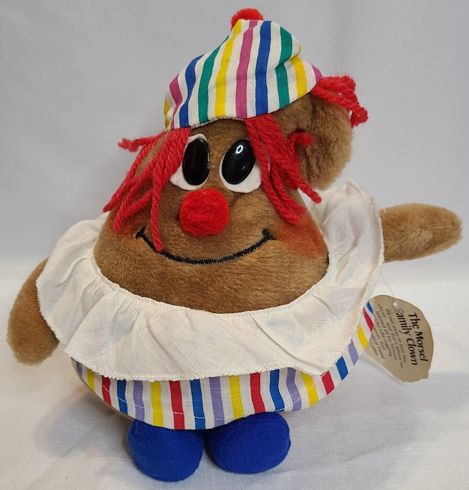 NEW Vintage 1984 The Morsel Family Clown Nestle P Nutty Plush Toy WITH TAGS