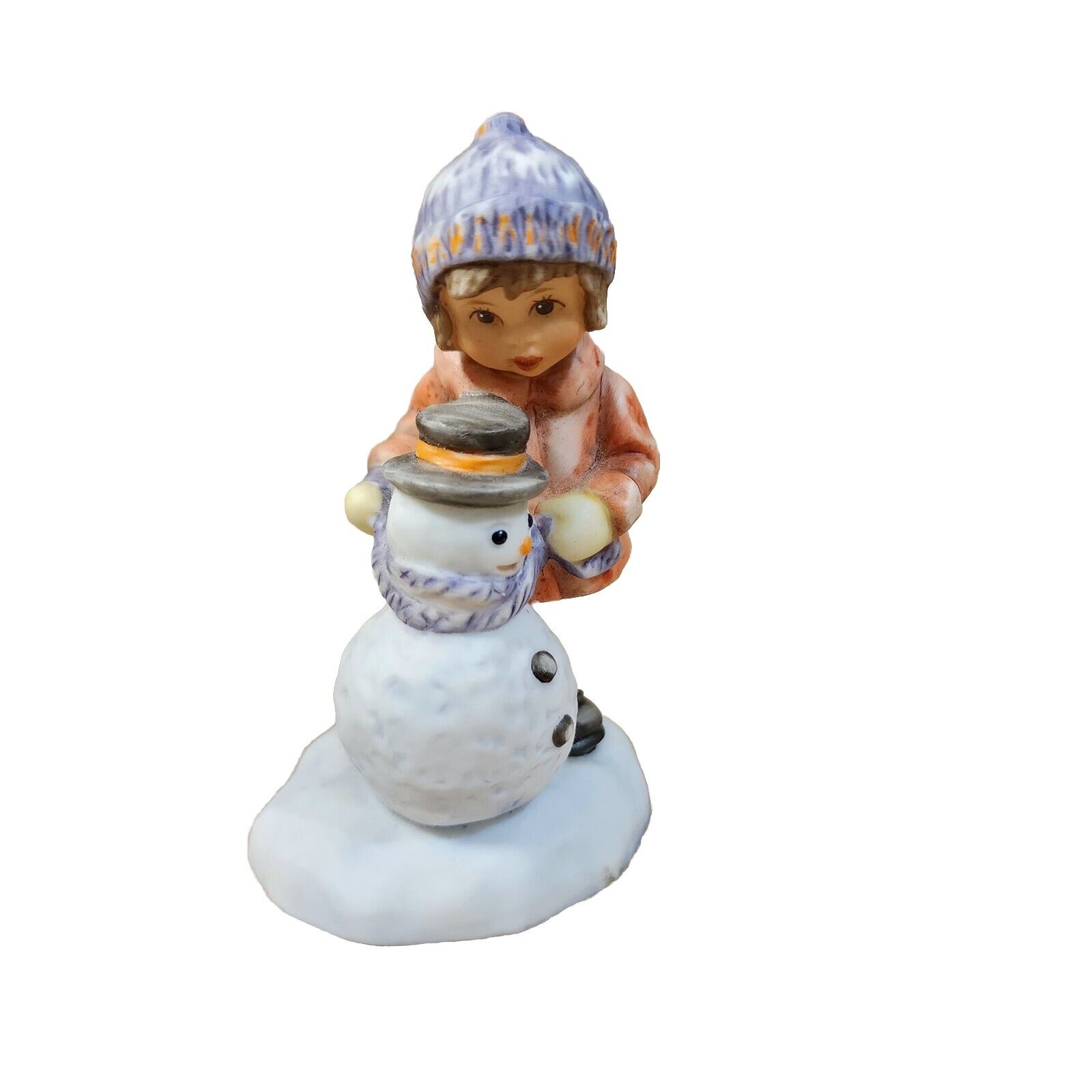 Bisque Porcelain  Figurine Goebel A Gift For Snowman BH 93/P Berta Hummel 