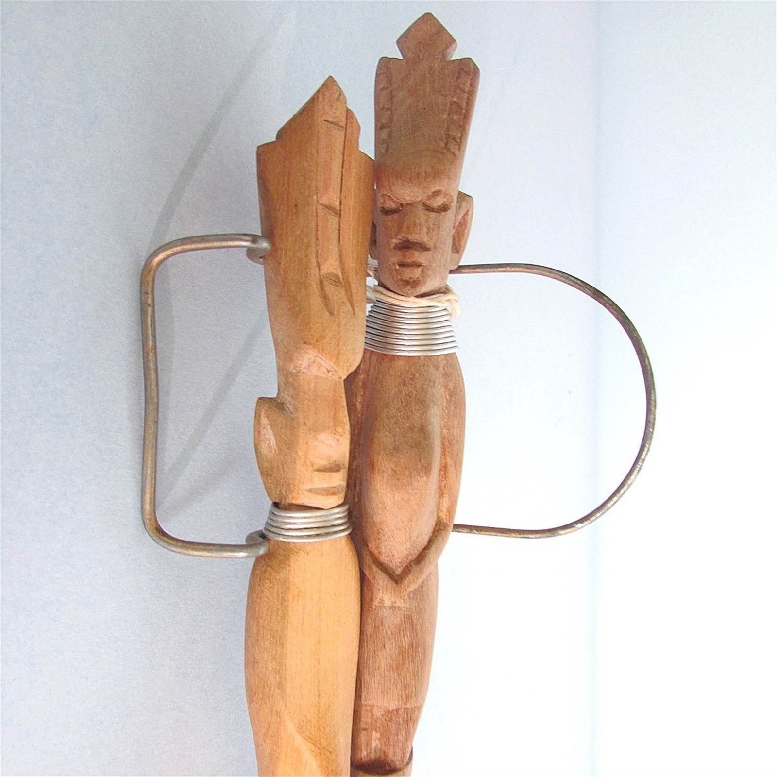 LETTER OPENER Konigs Carved Wood Hand Made Kenya Africa Black Americana Vintage