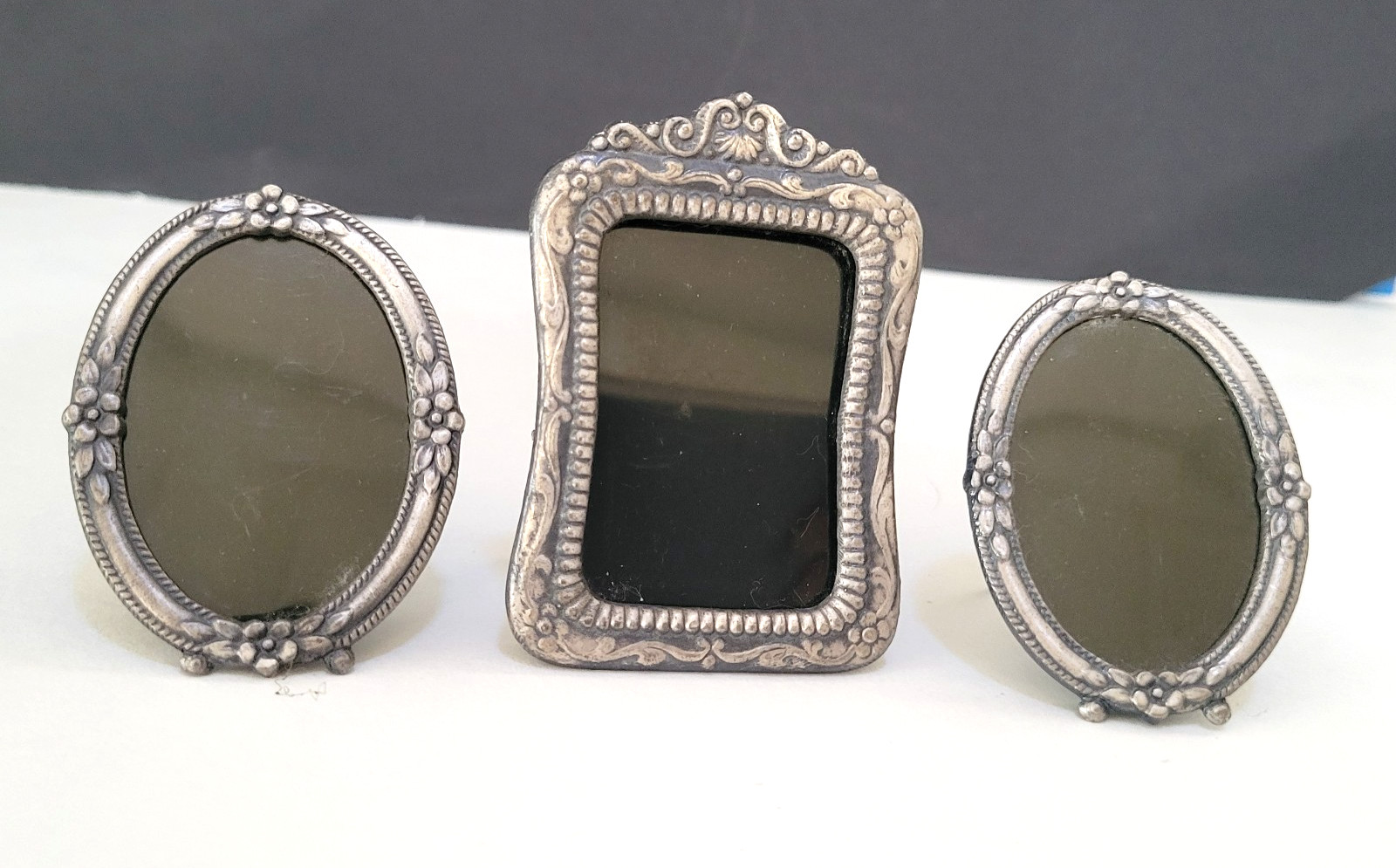 3 Vintage Miniature Picture Frames