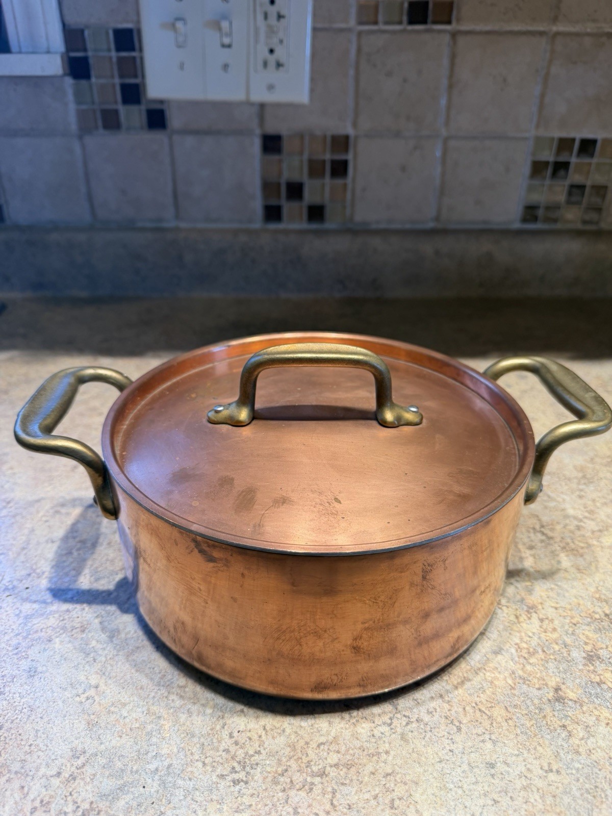 All-Clad Cop*R*Chef Casserole 3qt With Lid 8 Inches x 3.75 Inches Copper