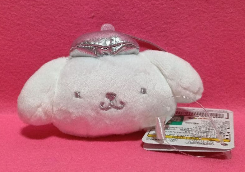 Sanrio Characters Pompompurin Silver Face Mascot Plush Prize Japan New Sanrio Characters Pompompurin Silver Face Mascot Plush Prize Japan New