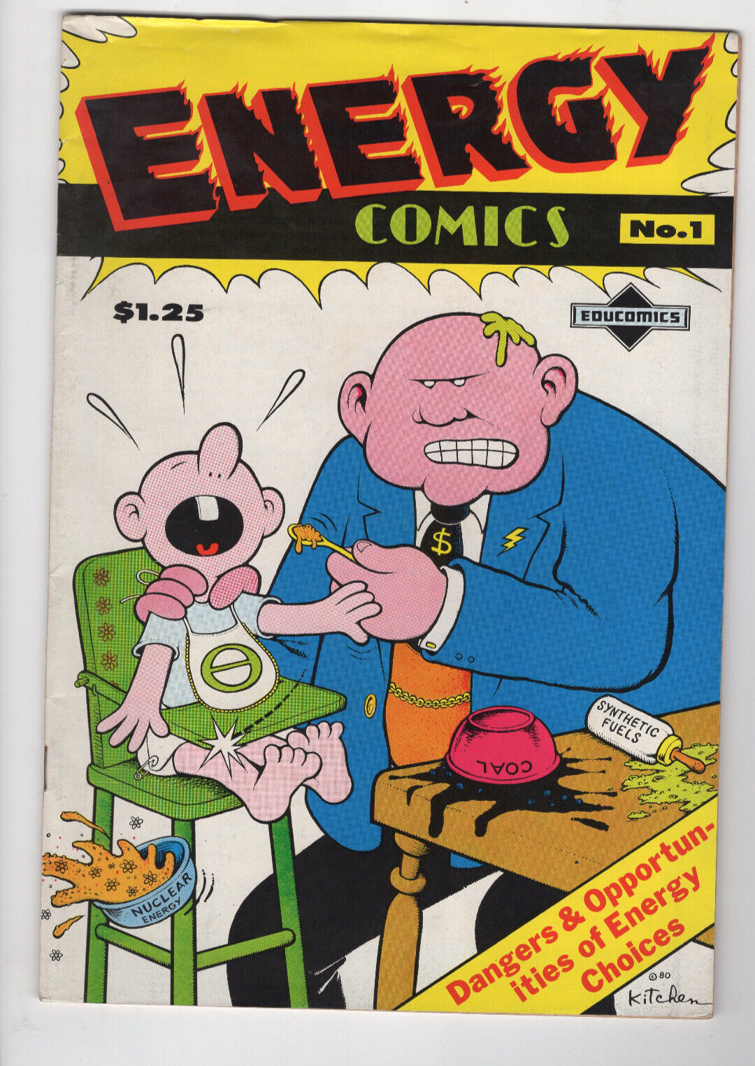 Energy Comics #1 Underground Comics R Crumb 1st Print Comix VG Low Grade 