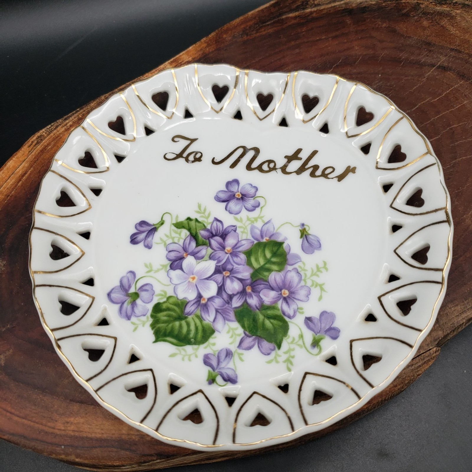 Vintage Lefton To Mother Plate 6\
