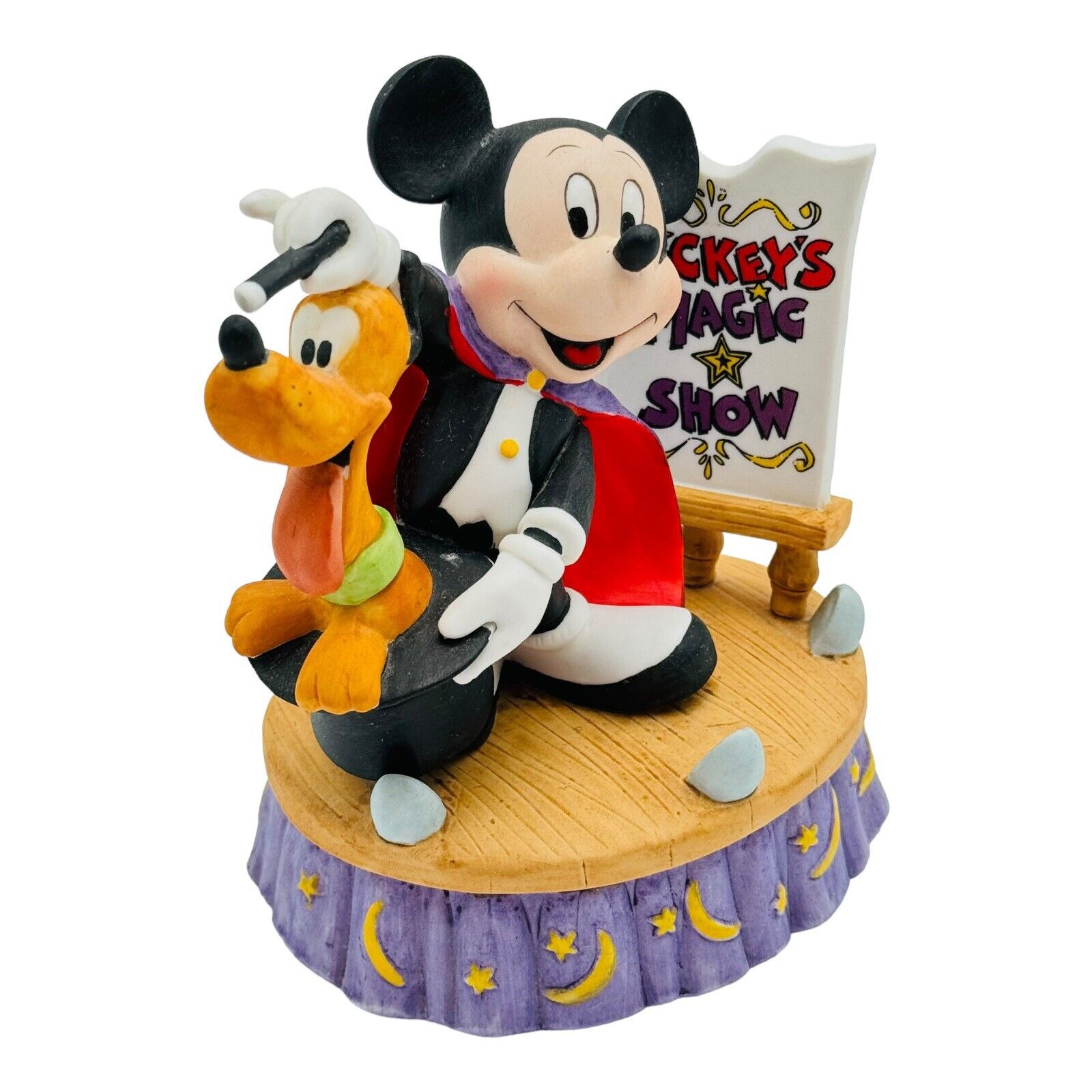 Enesco Disney Mickey & Co Mickey And Pluto Magic Show Musical Box 658251