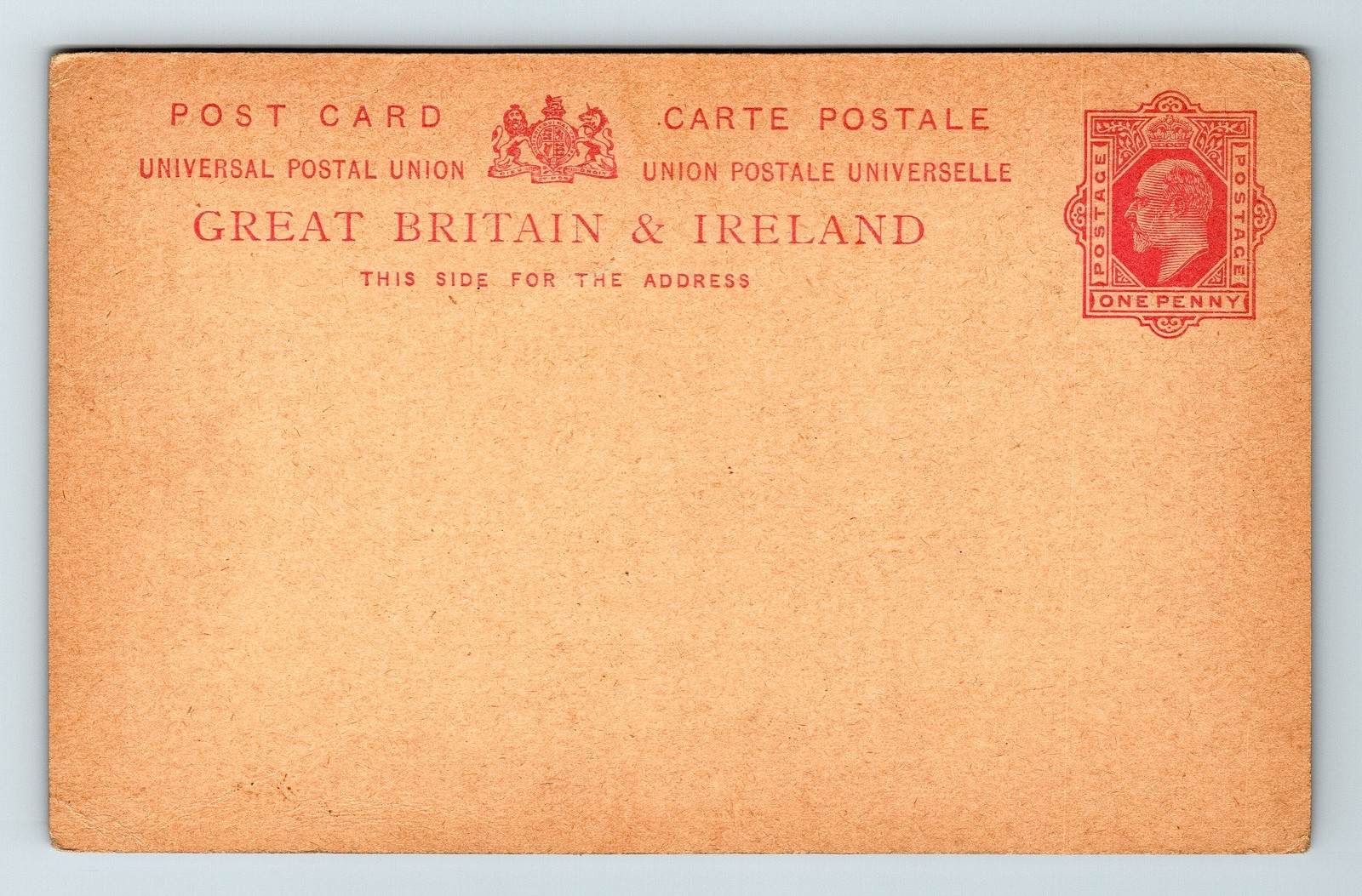 UDB Postcard Great Britain & Ireland UDB Blank