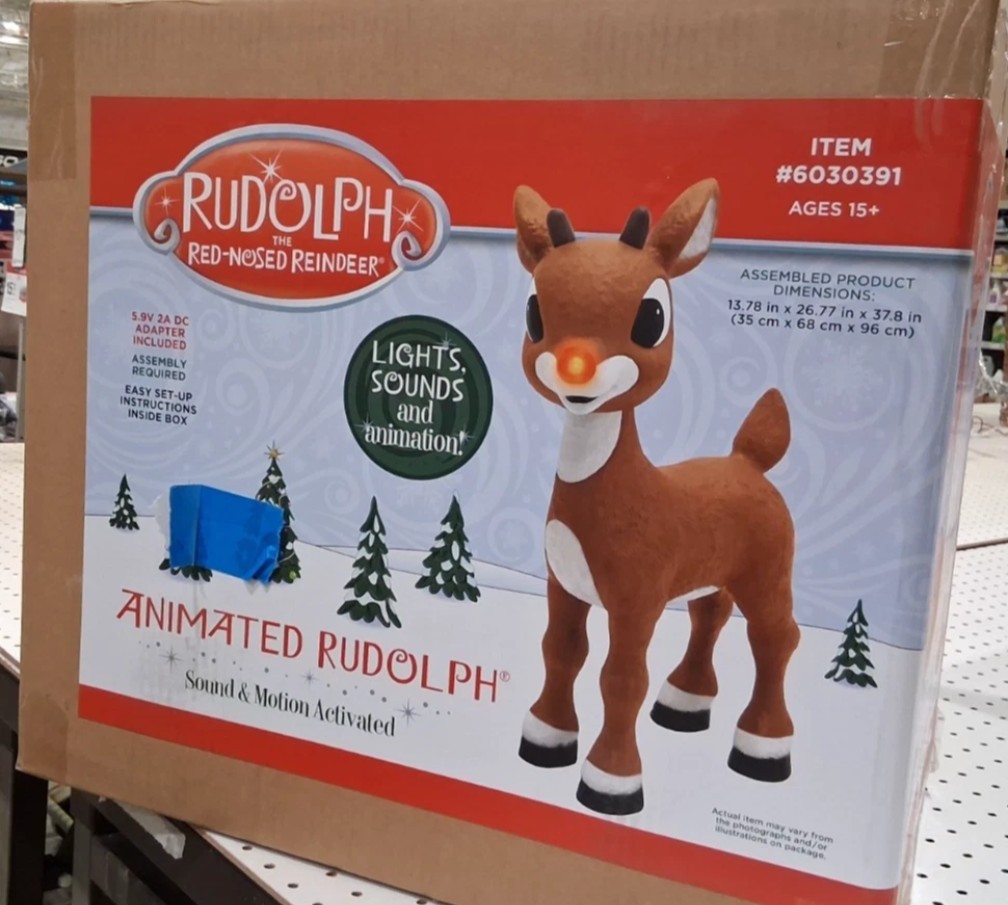 Lowe's Rudolph The Red Nose Reindeer Animatronic Christmas IN HAND SHIPS TODAY Lowe's Rudolph The Red Nose Reindeer Animatronic Christmas IN HAND SHIPS TODAY