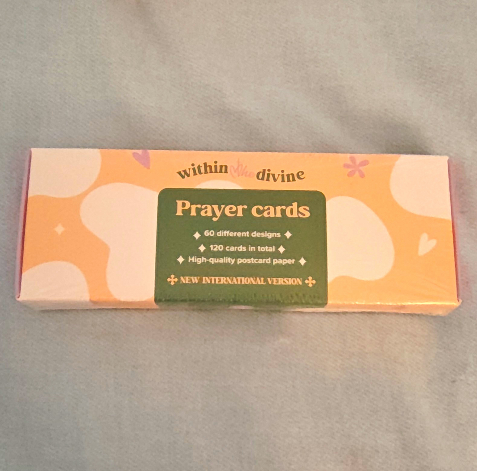 Within the Divine Prayer Cards Box Set 120 Cards 60 Designs New Int\'l Version