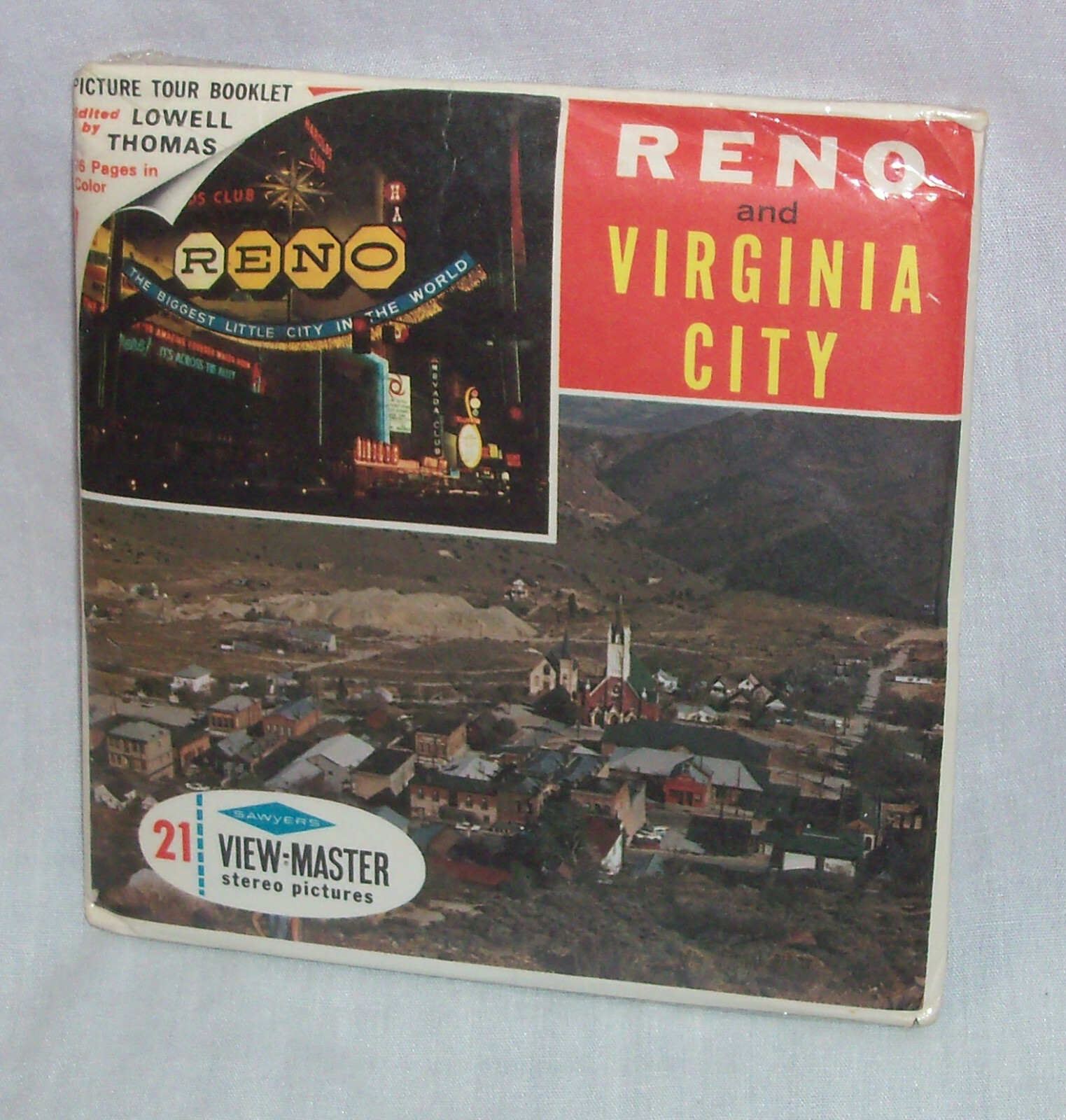 SEALED 1960s VIEWMASTER RENO & VIRGINIA CITY Gorgeous Photos NEVADA HISTORIC