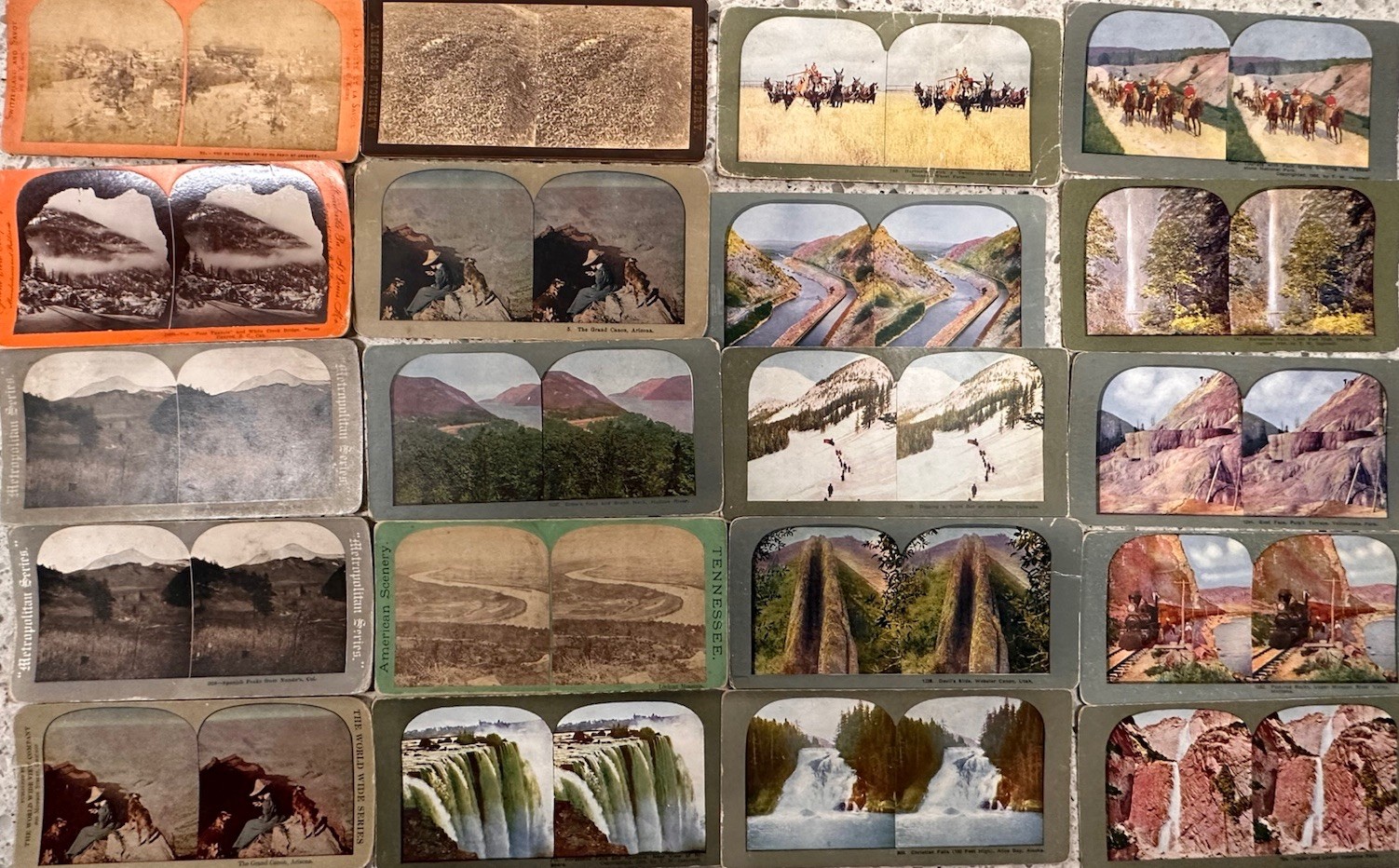 116 Antique Stereoview Cards 1800s–1900s Keystone Underwood Kilburn Scenic Lot