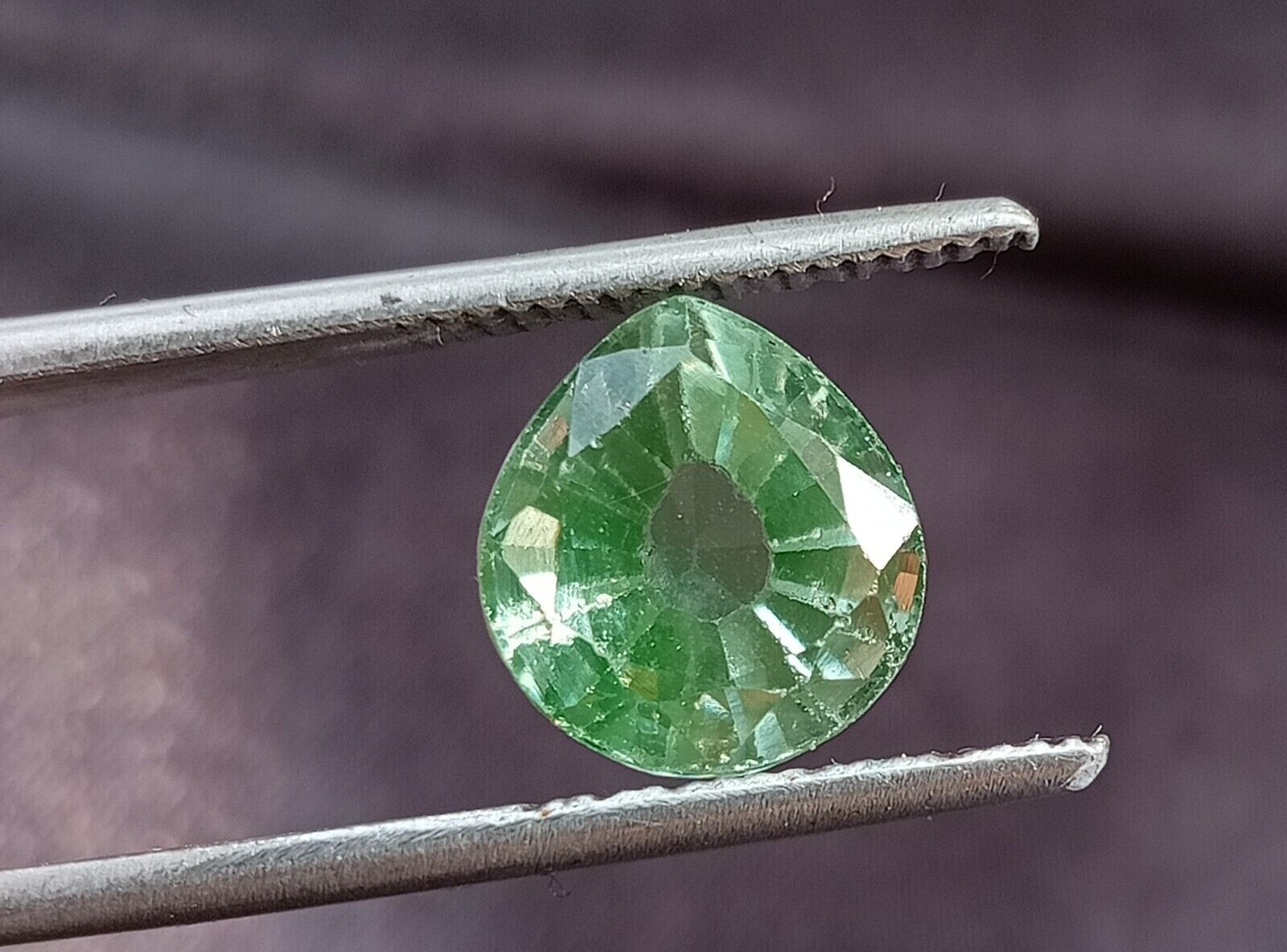 Colombian Emerald Muzomine 6.25 Ct Natural Pear Cut Gemstone Certified 